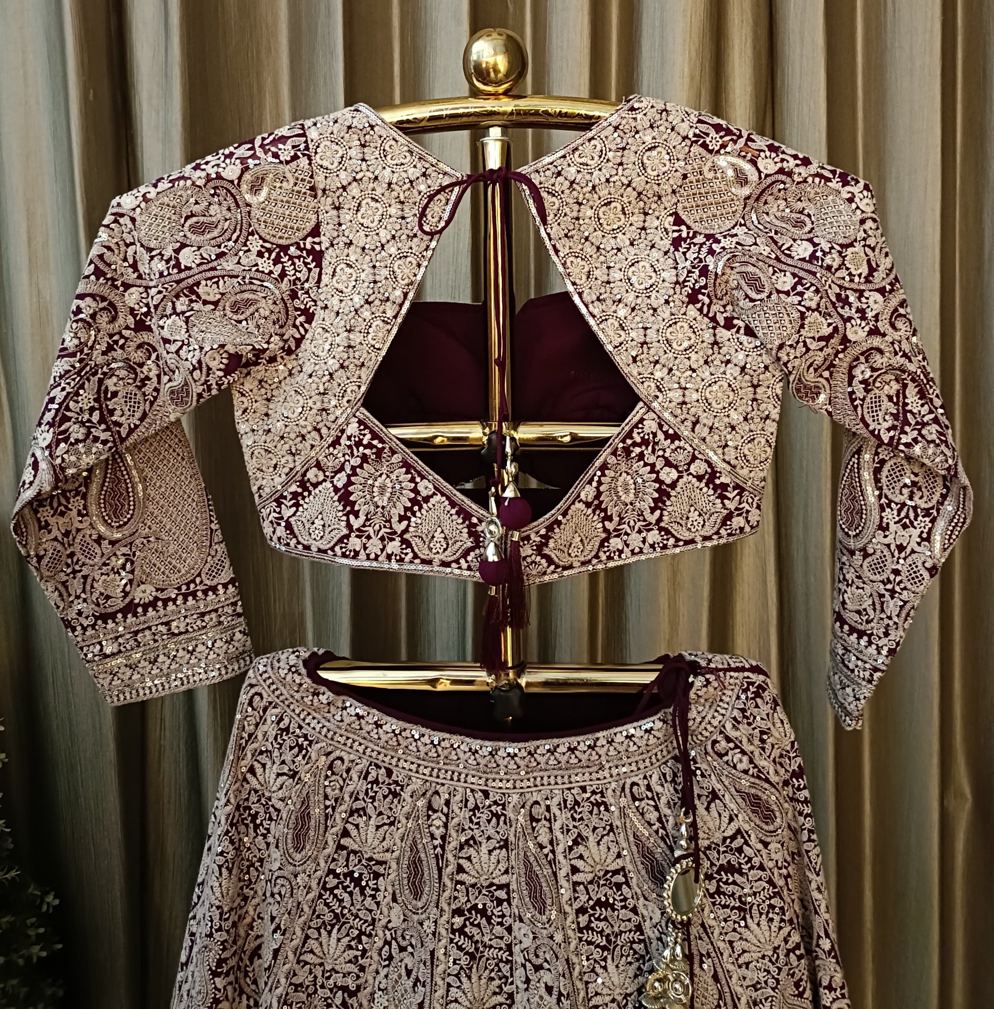 Sangeet wear silk fabric Lehenga choli