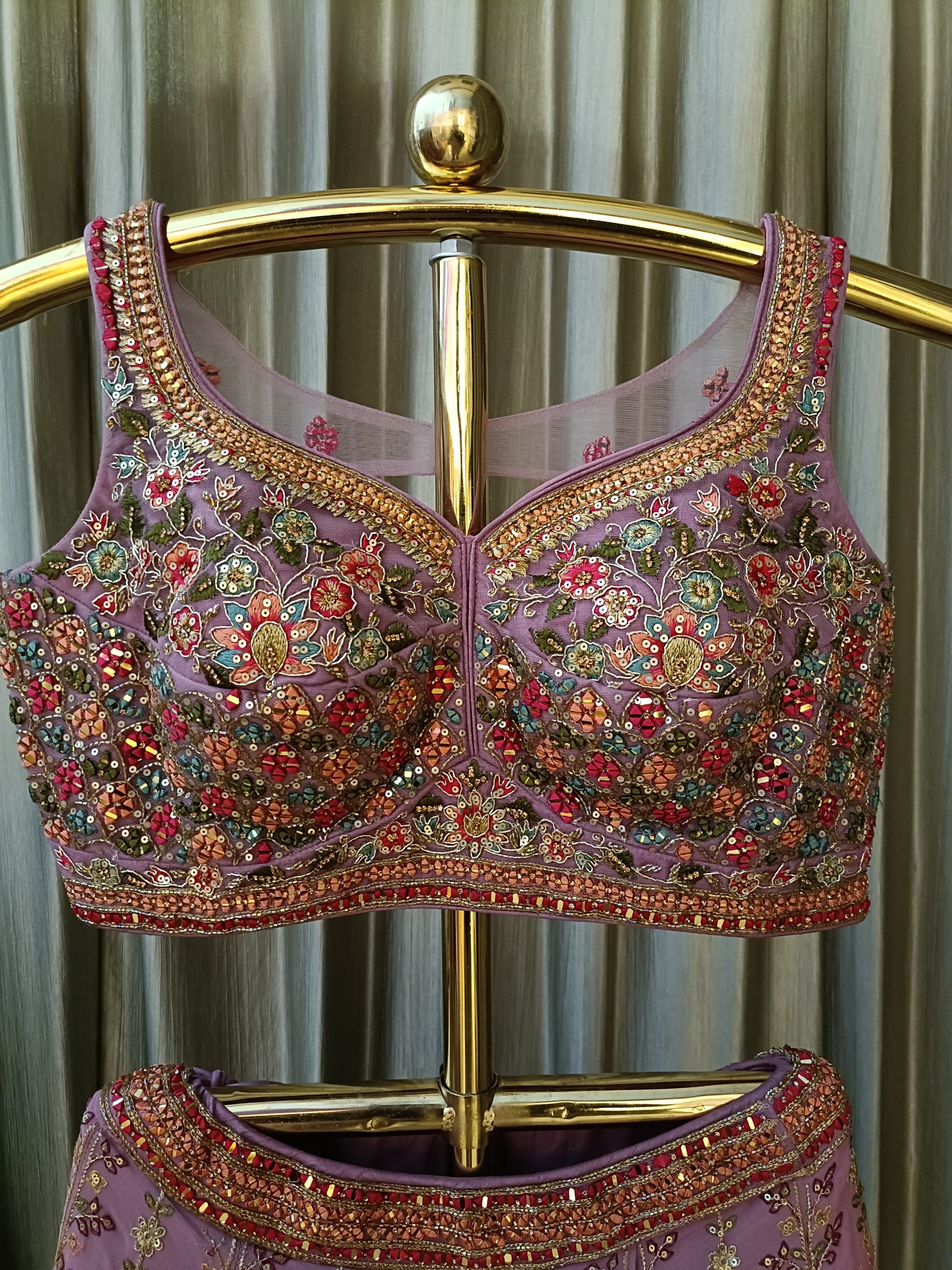 mehndi and sangeet wear lehenga choli