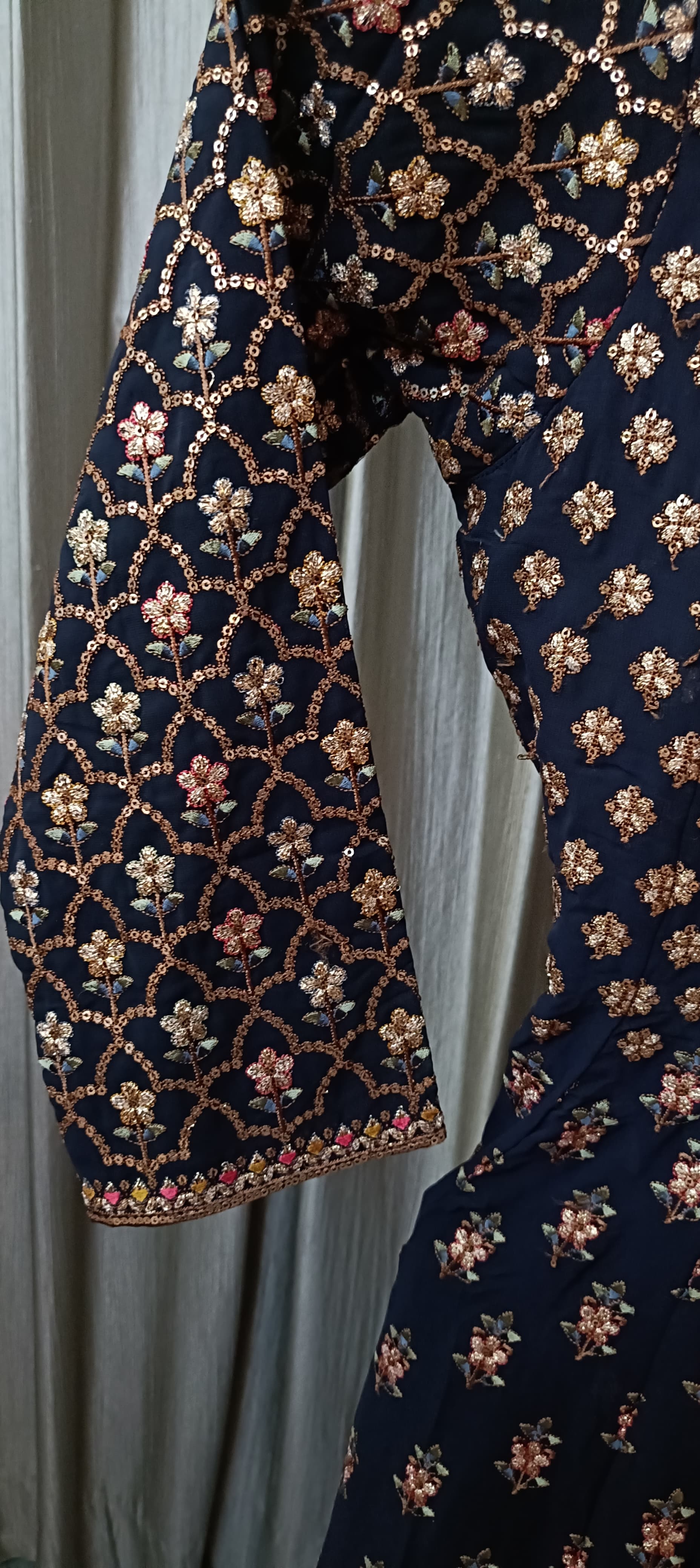 party wear plazo with kurta set