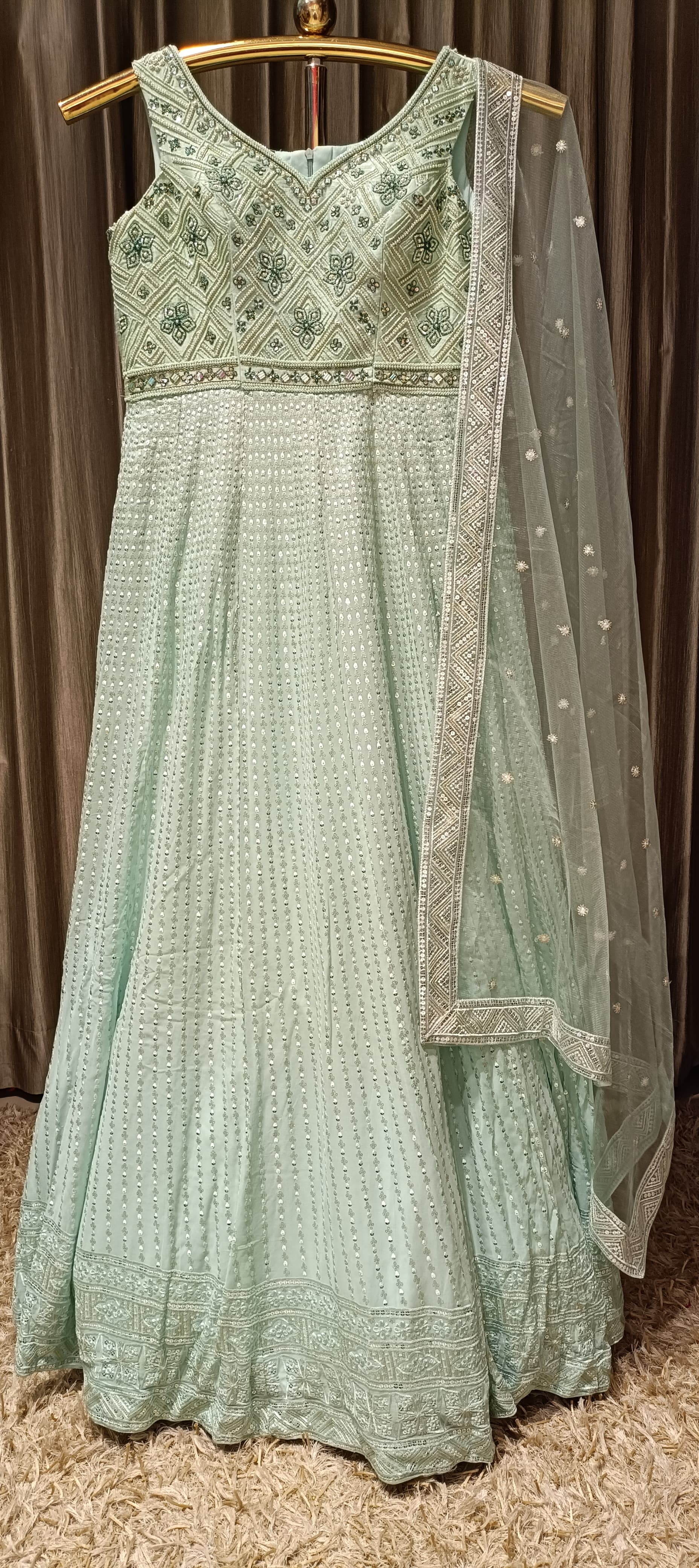 GEORGETTE ANARKALI DRESS FLOOR LENGTH GOWN