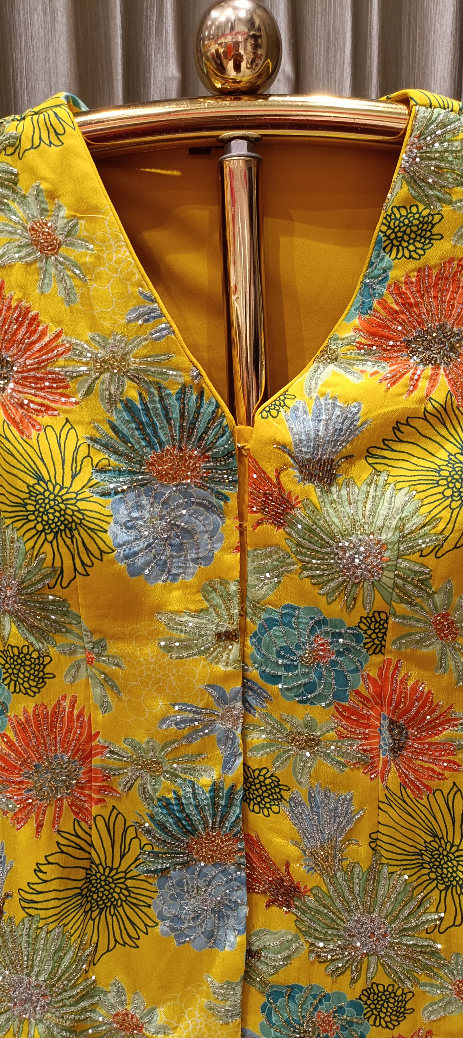 INDOWESTERN PALAZOO WITH MIDLENGHT TOP STYLE,HALDI DRESS