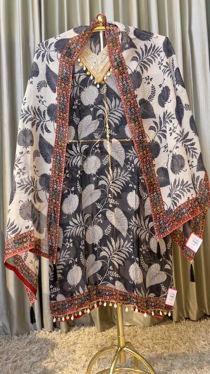 PARTY WEAR & COCKTAIL FLORAL PRINT DRESS MATERIAL