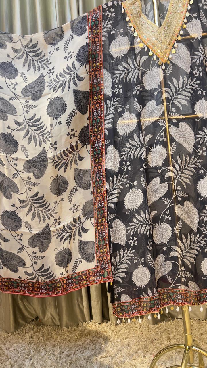 PARTY WEAR & COCKTAIL FLORAL PRINT DRESS MATERIAL