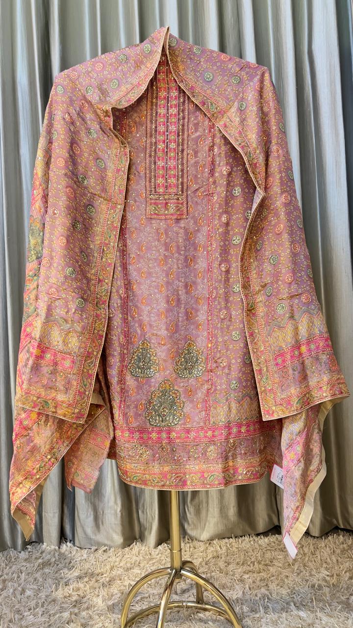 HALDI,MEHNDI,SANGEET,TRADITIONAL WEAR DRESS MATERIAL