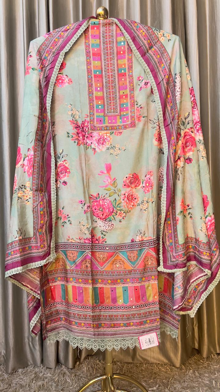 UNSTITICHED DRESS MATERIAL,SEMI CASUAL
