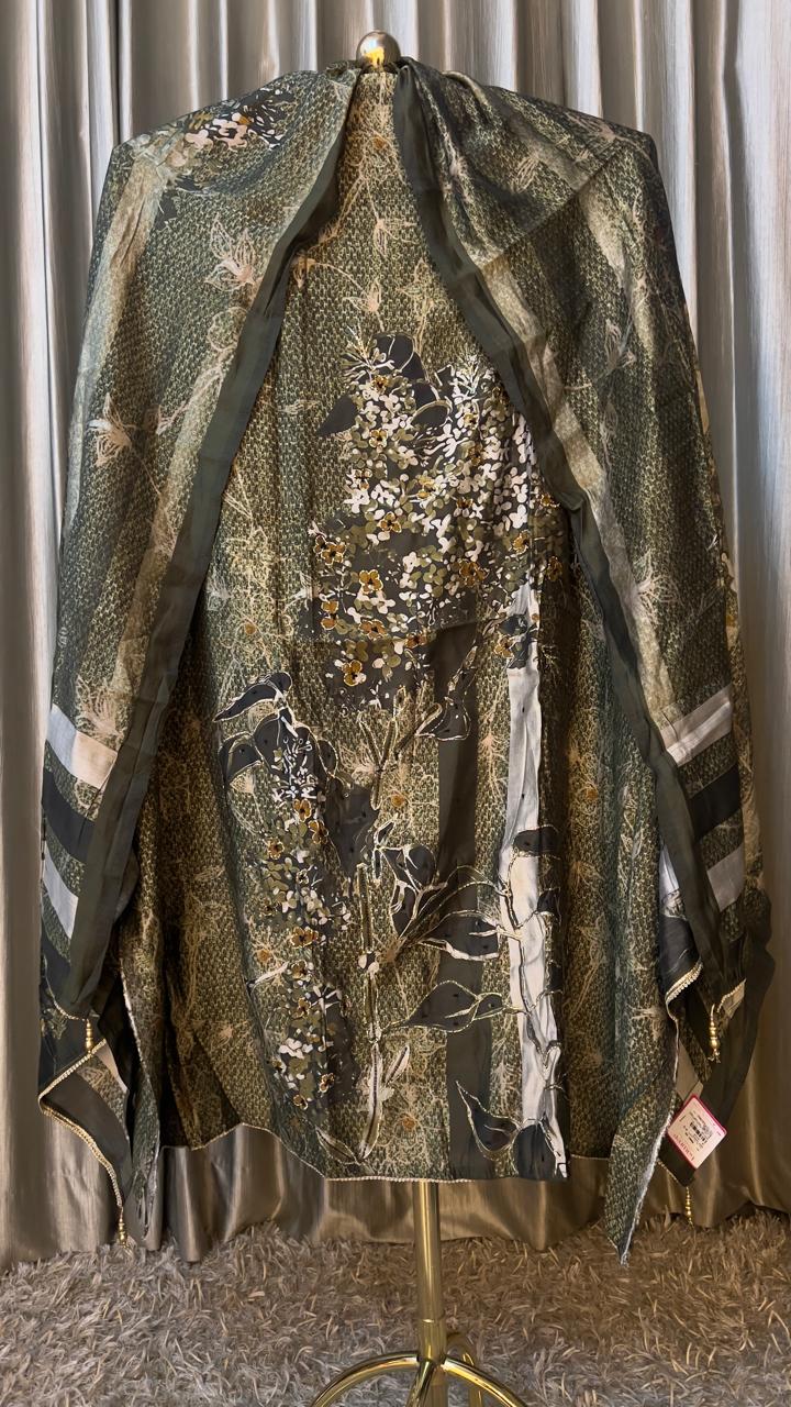 UNSTITICHED DRESS MATERIAL ,PARTY WEAR,PATCH WORK, APPLIQUE WORK,