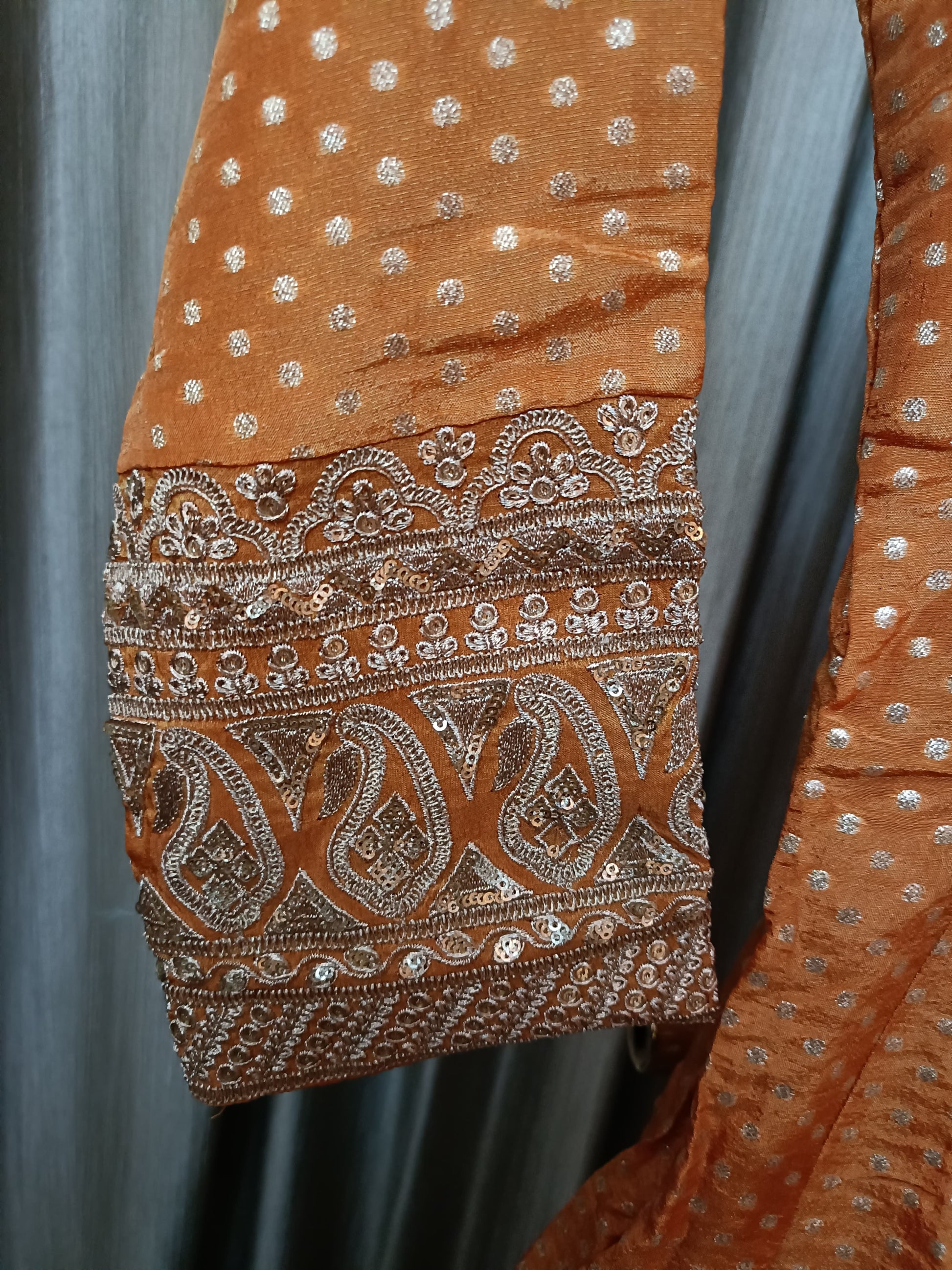 ORGENZA ANARKALI DRESS EVENING GOWN