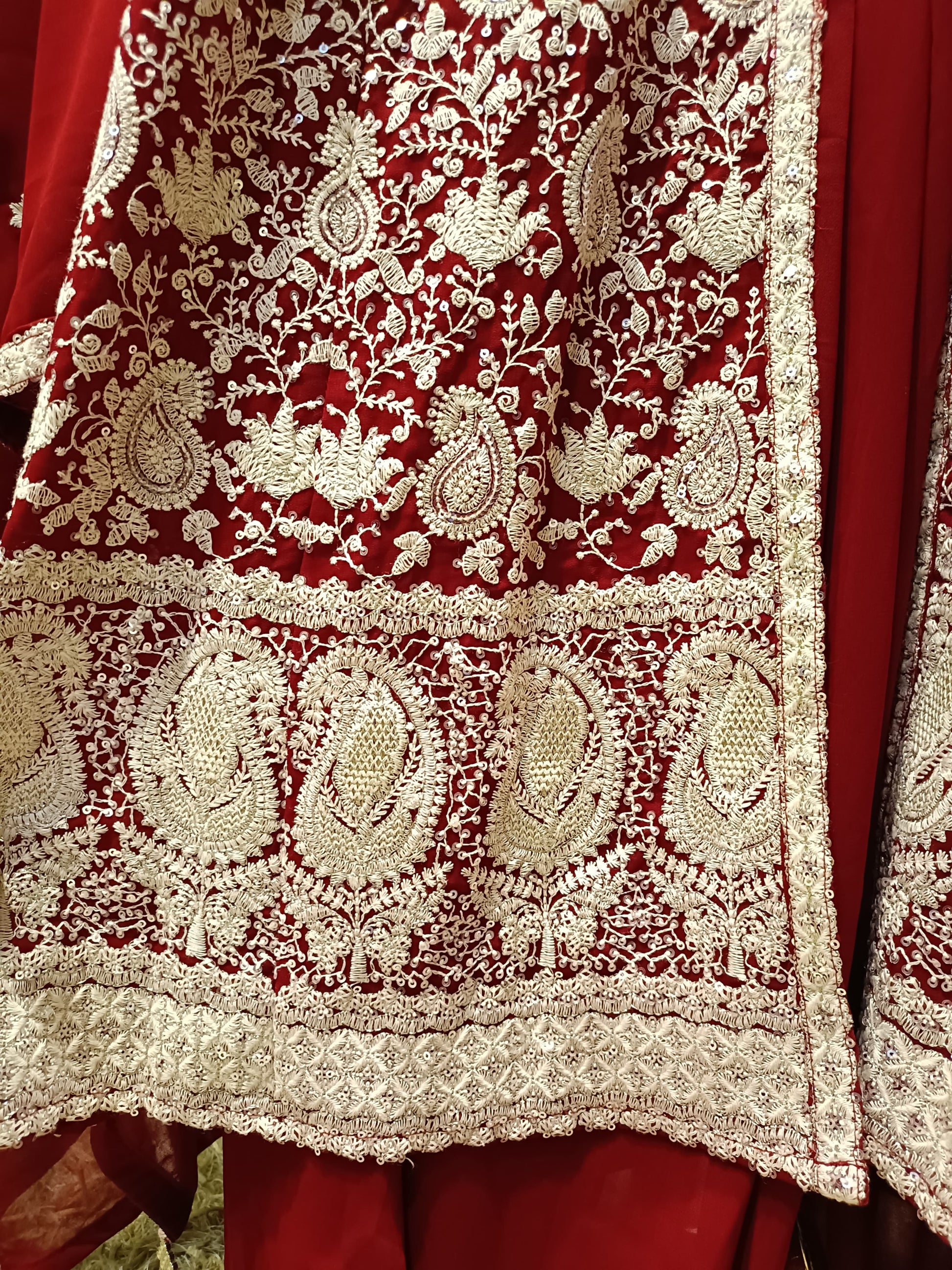 LUCKHNAVI FRONT SLIT CUT ANARKALI DRESS,EVENING,FESTIVE,TRADITIONAL WEAR