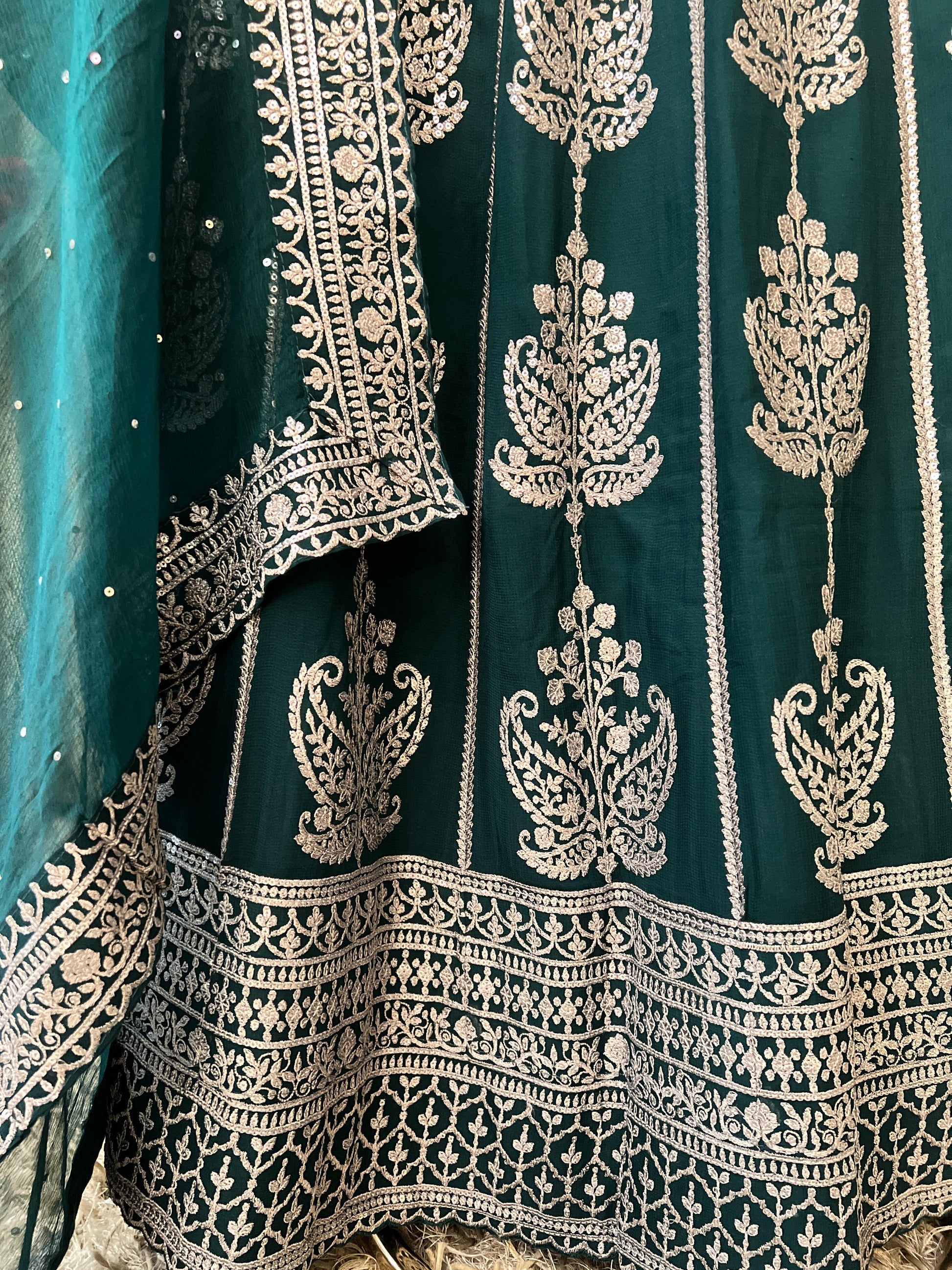 SANGEET AND MEHENDI FUNCTION WEAR GEORGETTE LEHENGA CHOLI