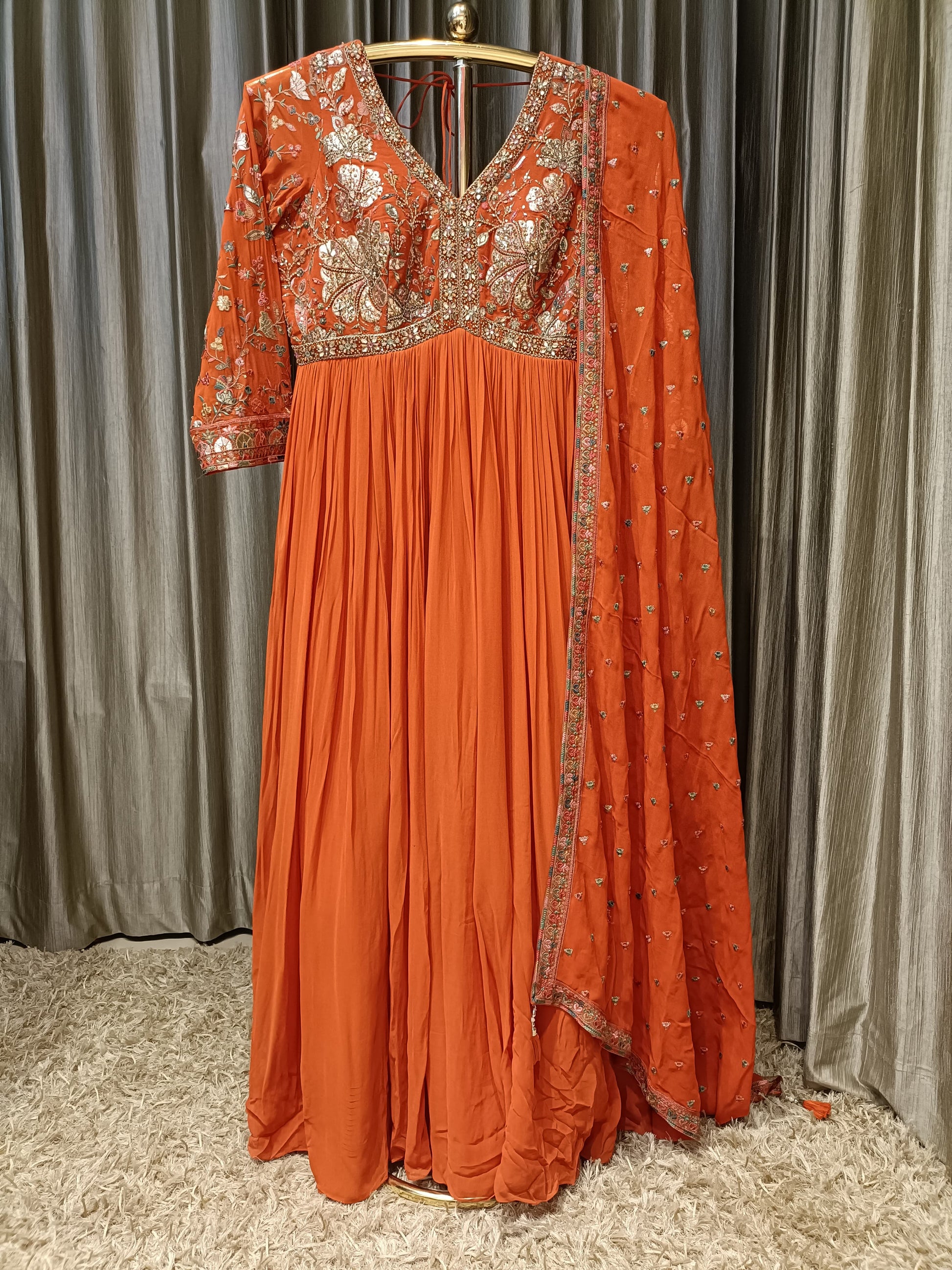 ALIA CUT DESIGN ANARKALI DRESS FESTIVE OCCASSION,EVENIN OUTING PARTY WEAR