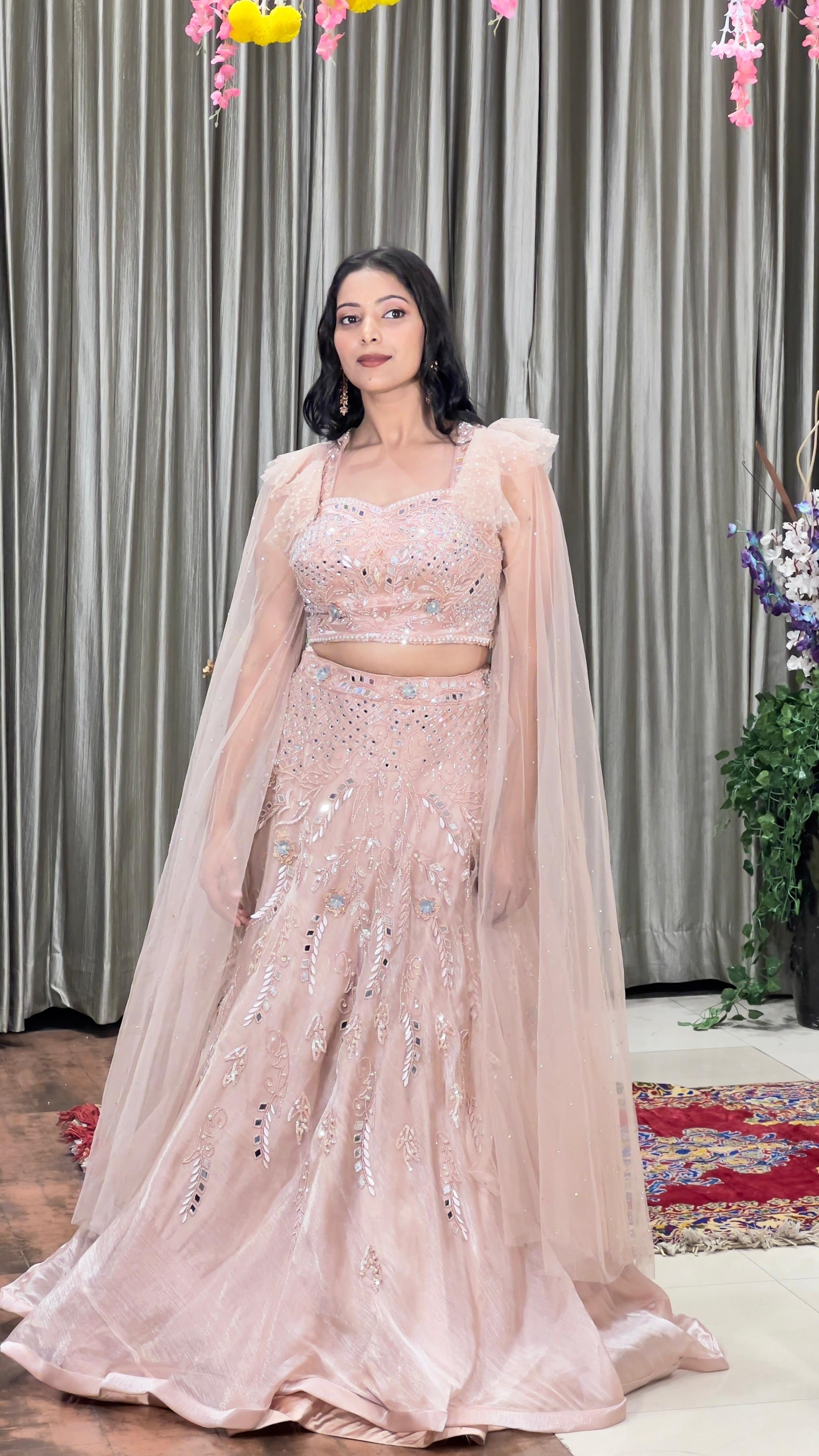 RECEPTION,ENGAGEMENT DESIGNER WEAR LEHENGA CHOLI