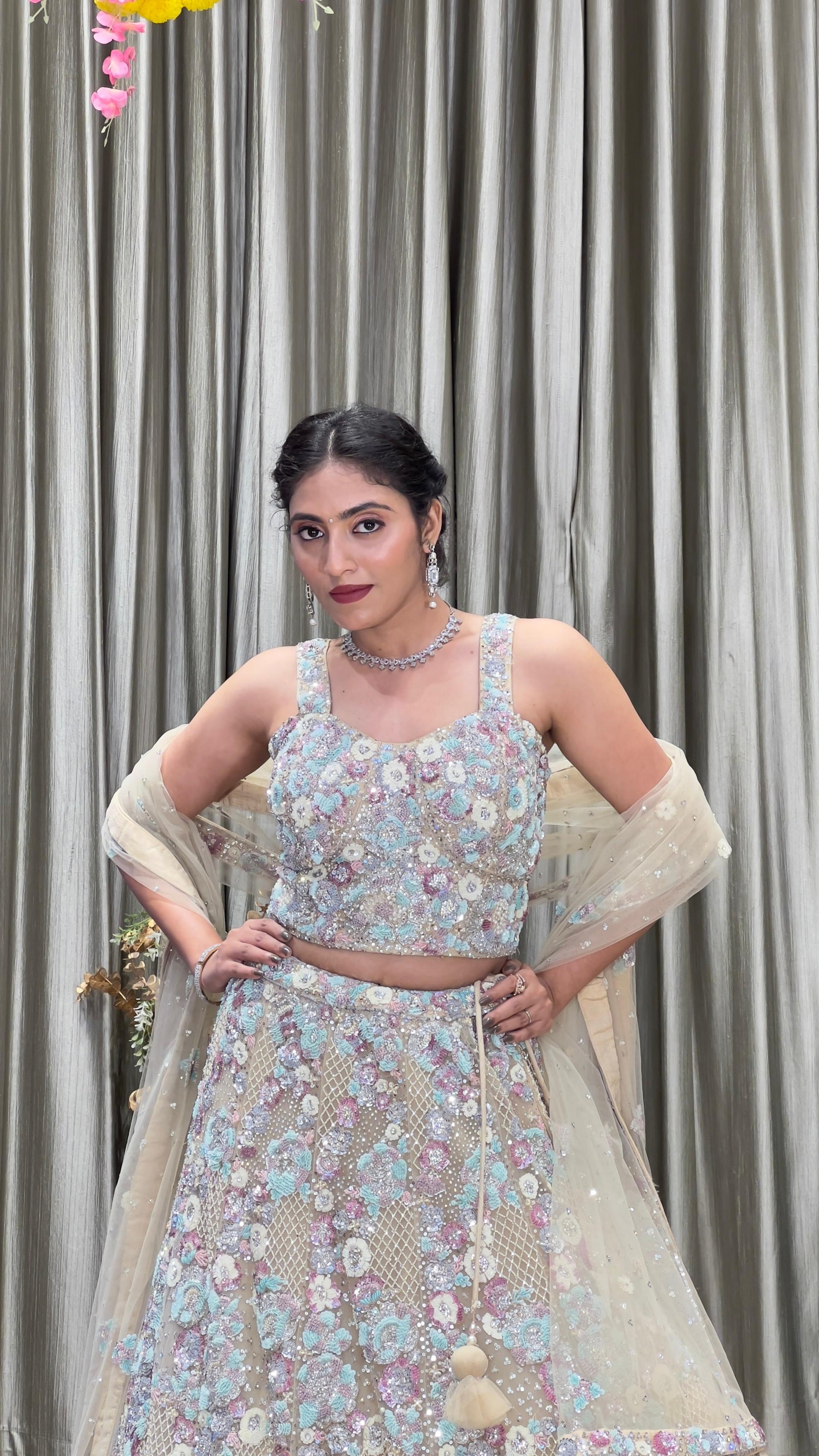 RECEPTION,ENGAGEMENT & WEDDING WEAR DESIGNER LEHENGA CHOLI