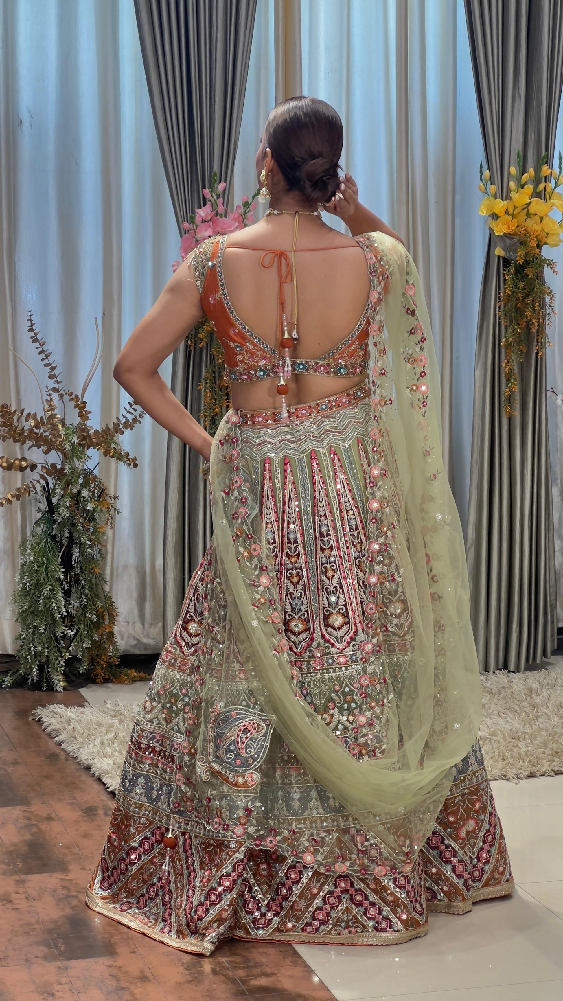 RECEPTION,WEDDING FUNCTION LEHENGA CHOLI