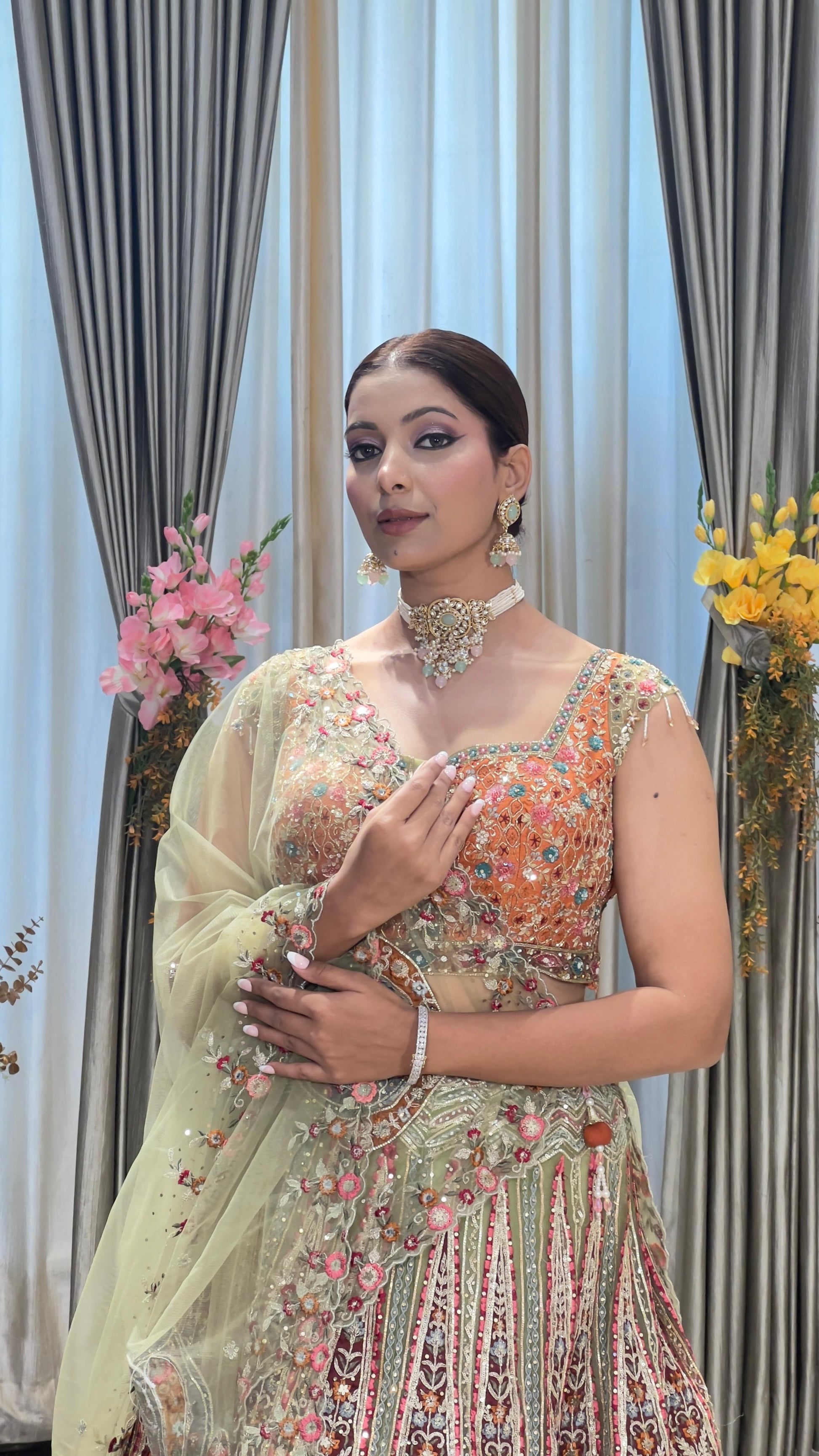 RECEPTION,WEDDING FUNCTION LEHENGA CHOLI