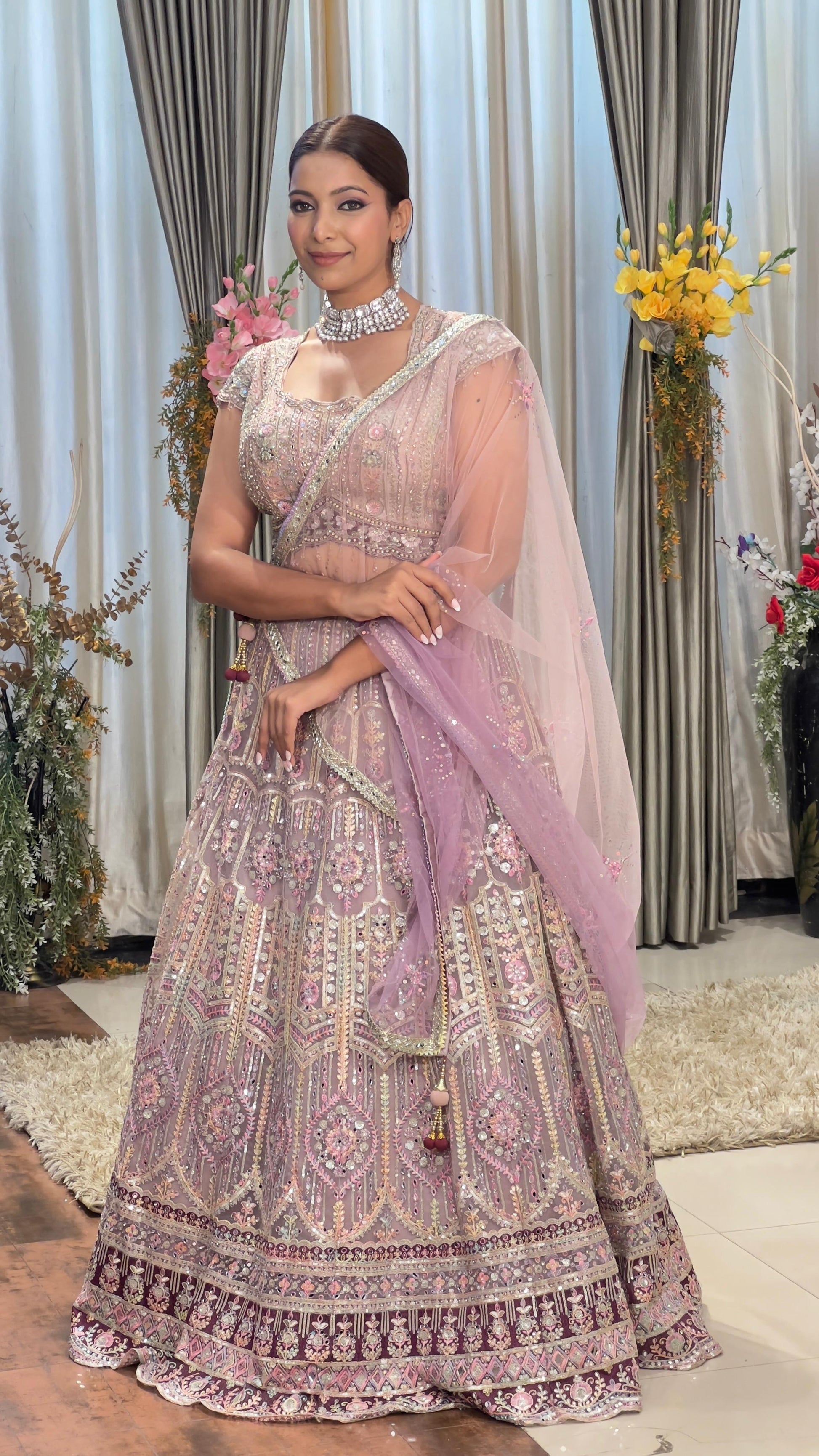 RECEPTION AND ENGAGEMENT WEAR LEHENGA CHOLI