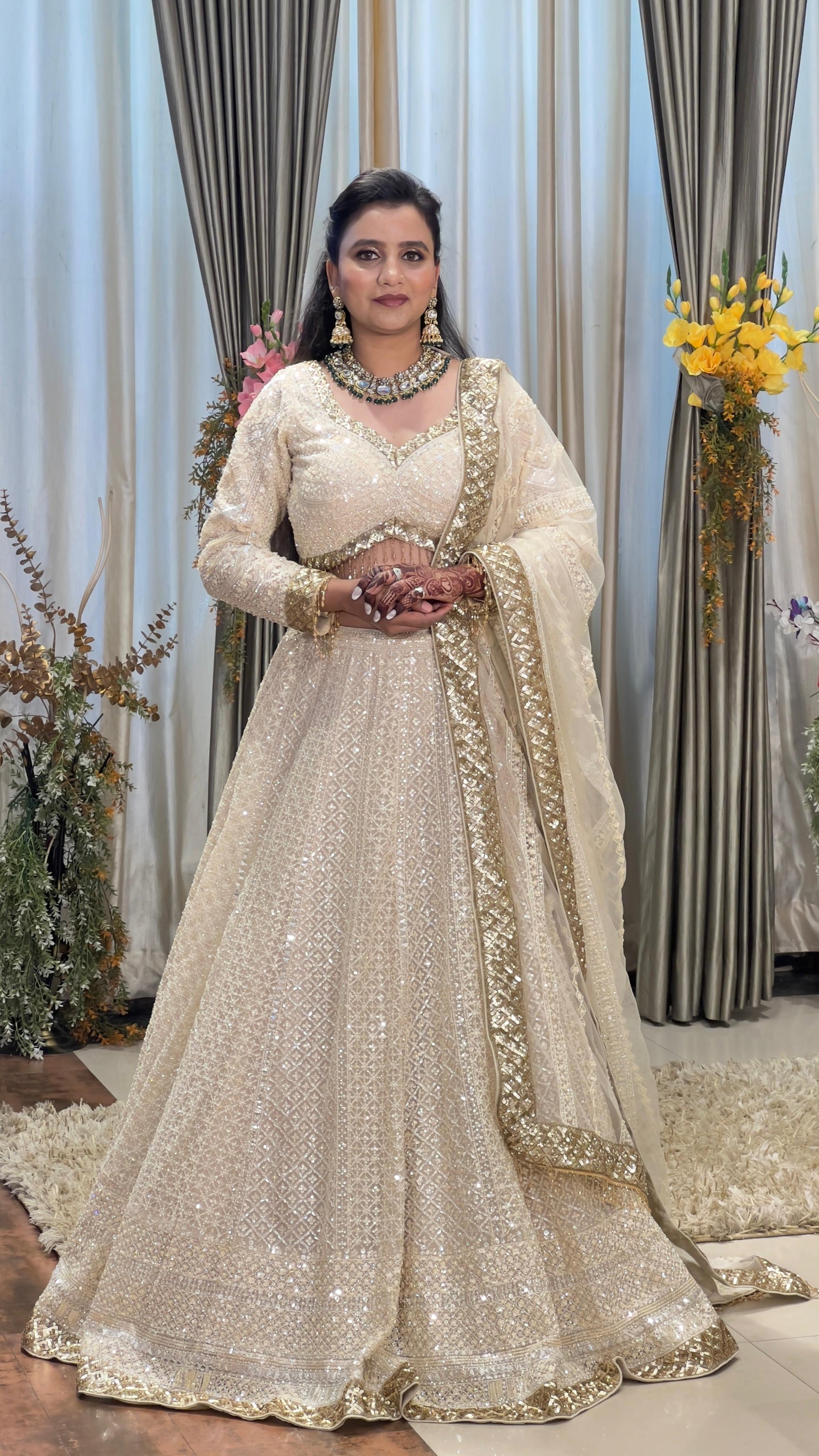 WEDDING,RECEPTION & BRIDAL FUNCTION DESIGNER LEHENGA CHOLI