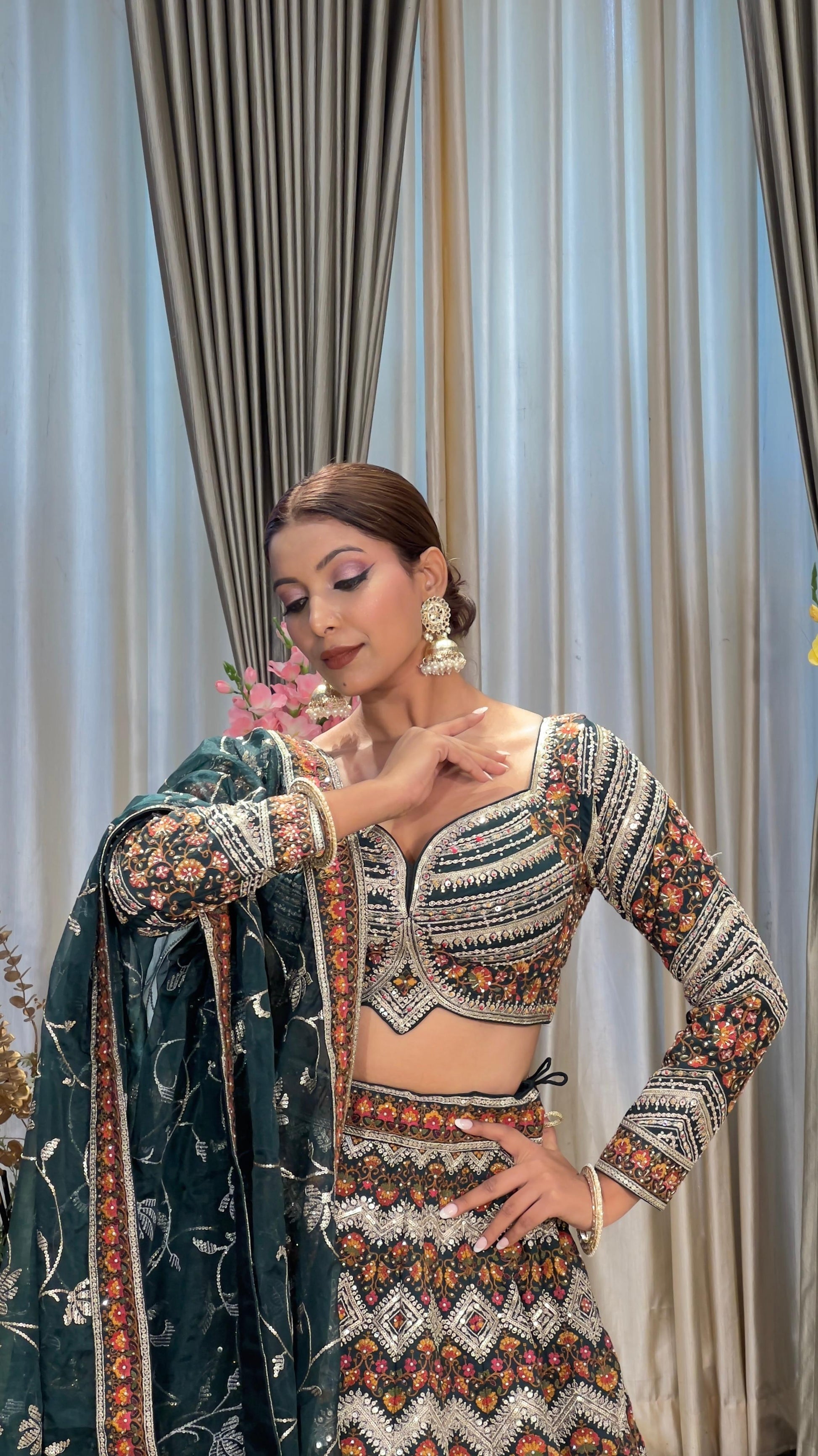 PARTY WEAR,RECEPTION,WEDDING LEHENGA CHOLI