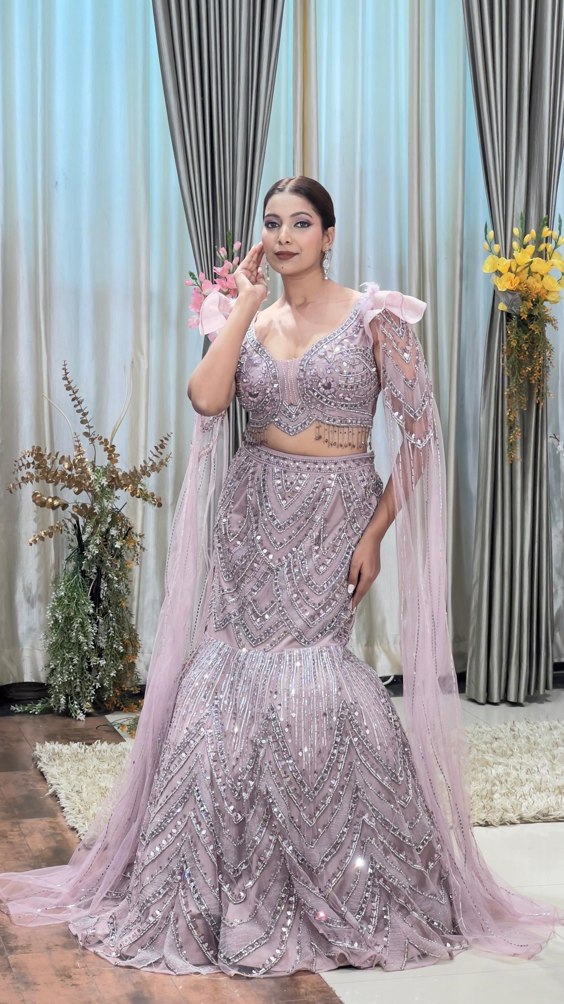 MERMAID,FISHCUT,PARTY WEAR,DESIGNER LEHENGA CHOLI