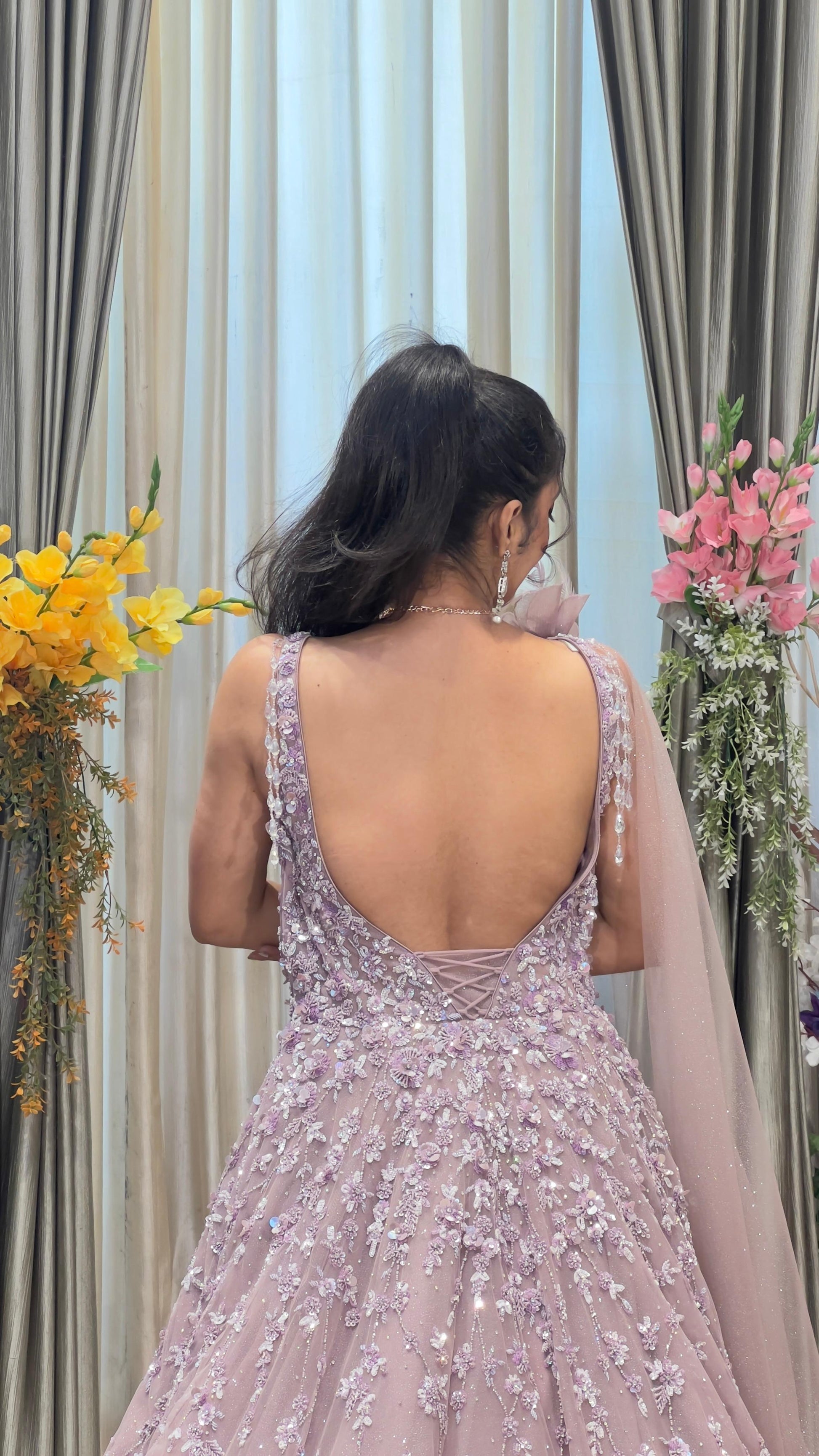 PARTY WEAR,BALL GOWN,RECEPTION,WEDDING,SANGEET GOWN