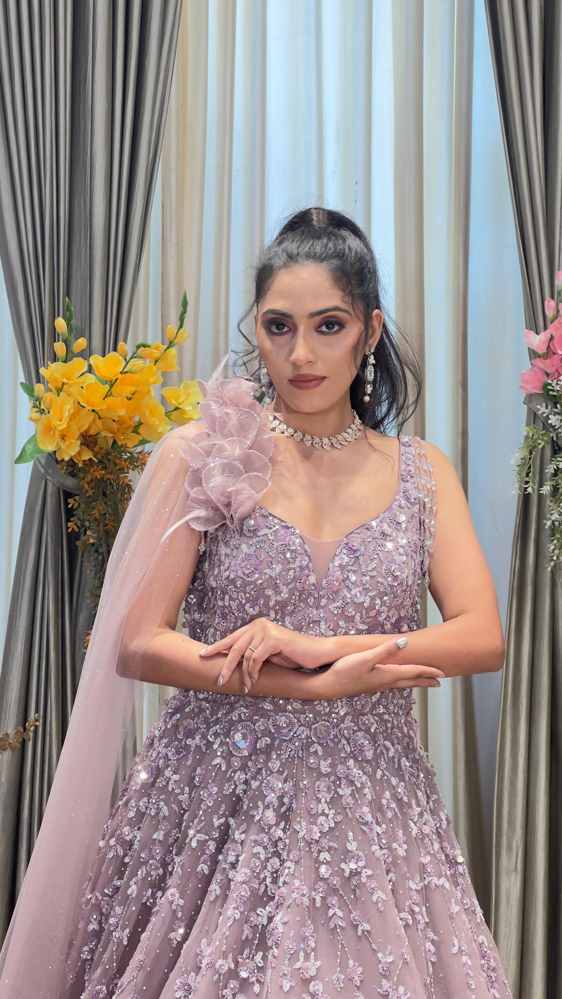 PARTY WEAR,BALL GOWN,RECEPTION,WEDDING,SANGEET GOWN