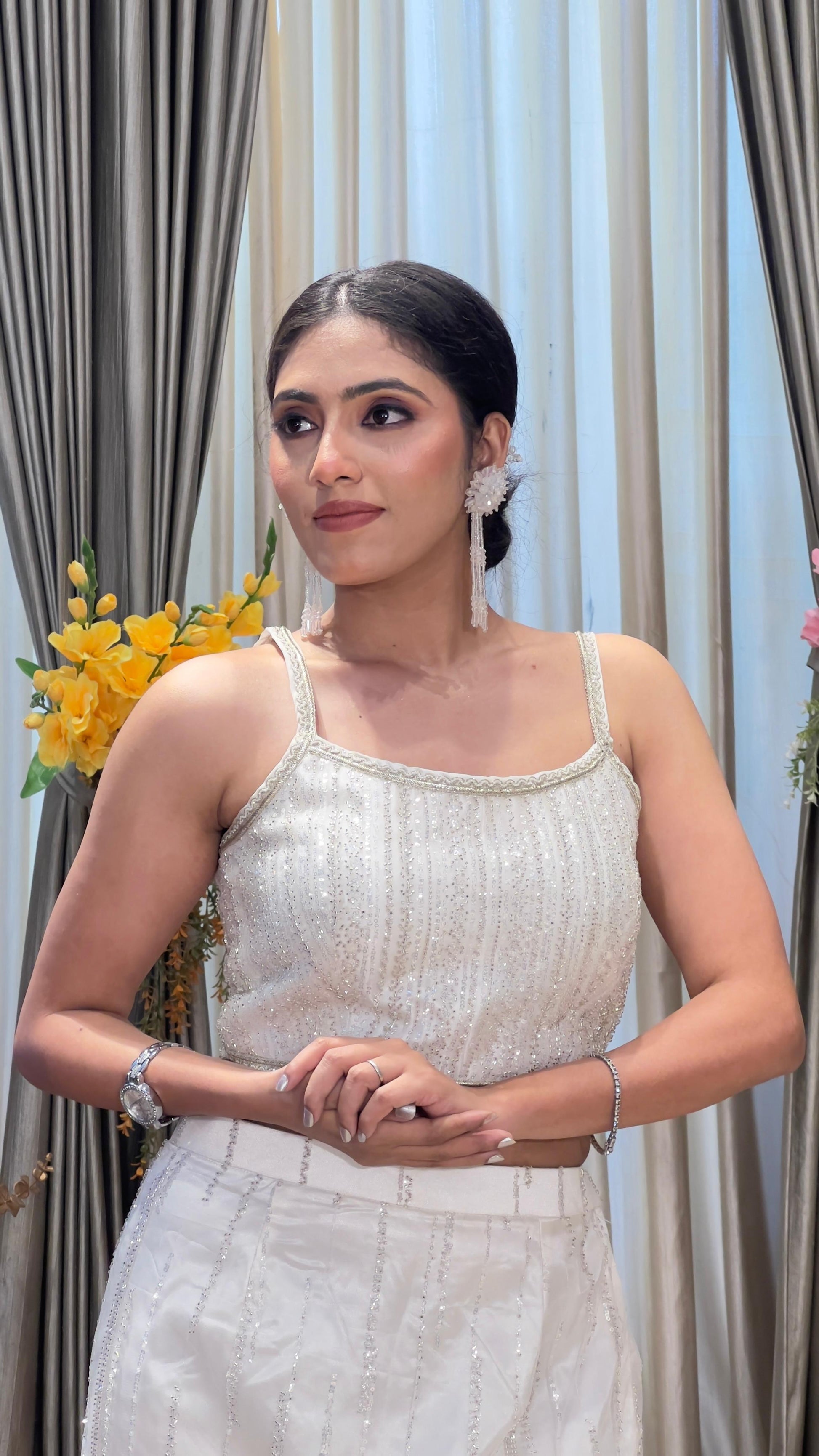 PARTY WEAR,SANGEET,RECEPTION LOOK CROPTOP