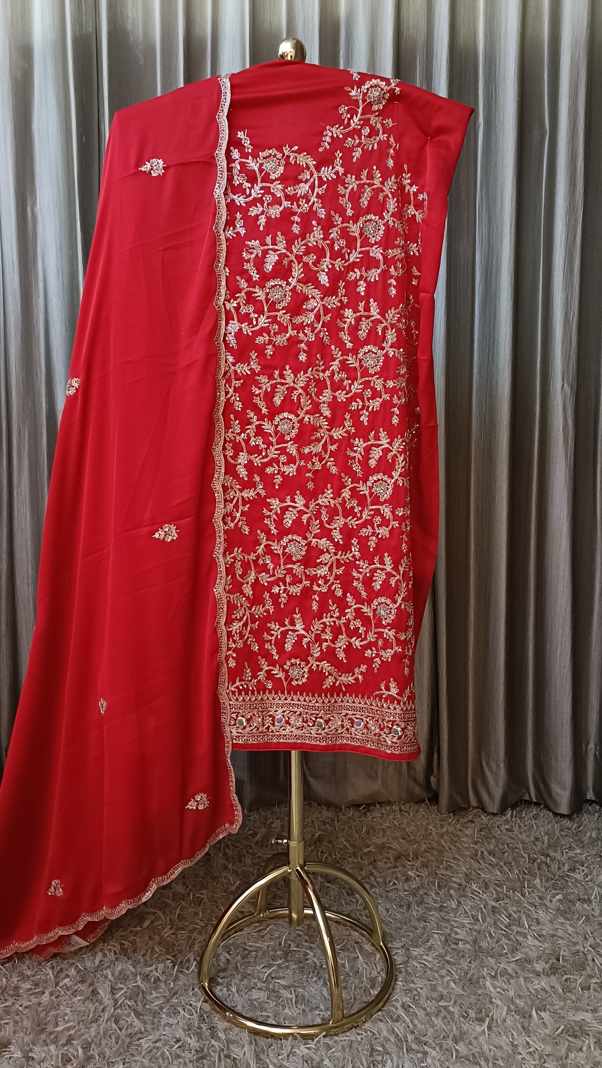 WEDDING,RECEPTION,FESTIVE OCCASSION DRESS MATERIAL