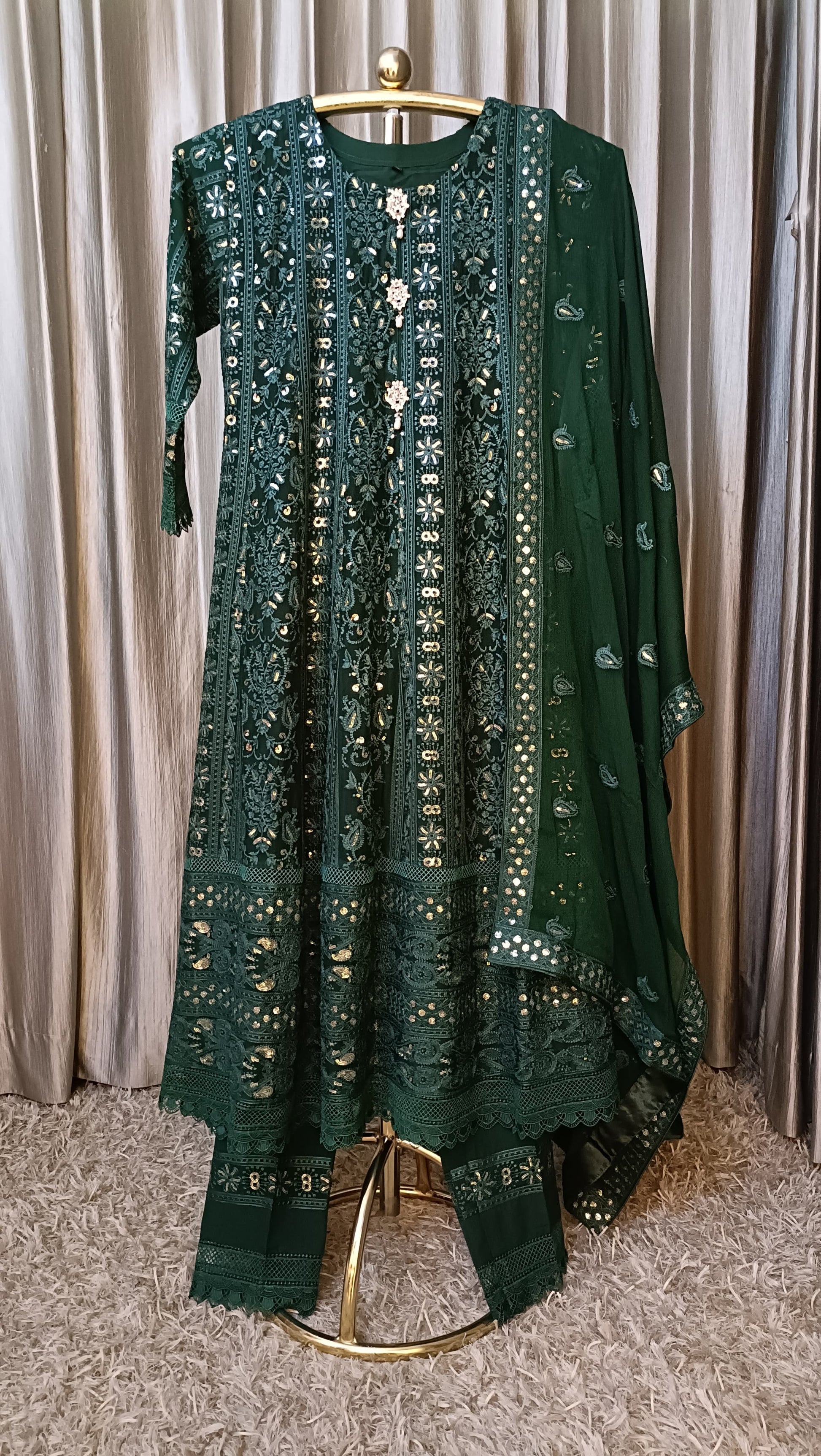 PAKISTANI ANARKALI OUTFIT MEHNDI,SANGEET,RECEPTION