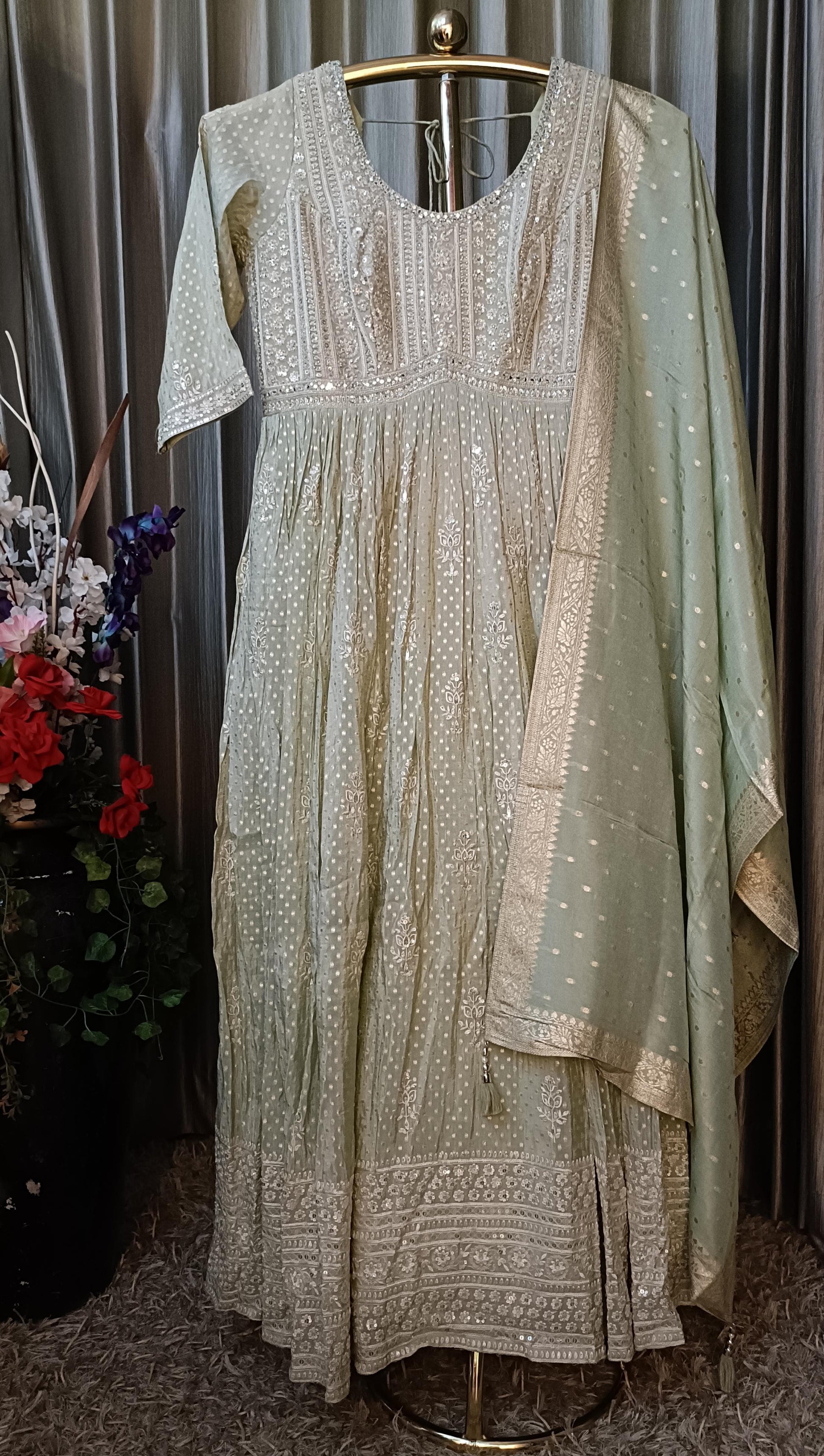 LONG ANARKALI SANGEET,MEHNDI,RECEPTION PARTY WEAR