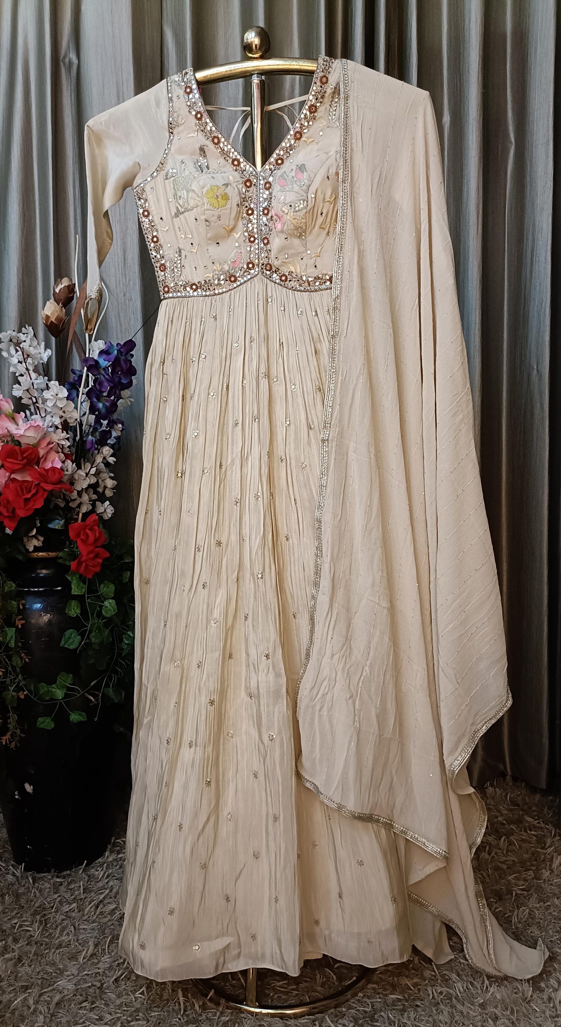 ANARKALI DRESS RECEPTION,SANGEET,FESTIVE OCCASSION,PARTY WEAR OUTFIT