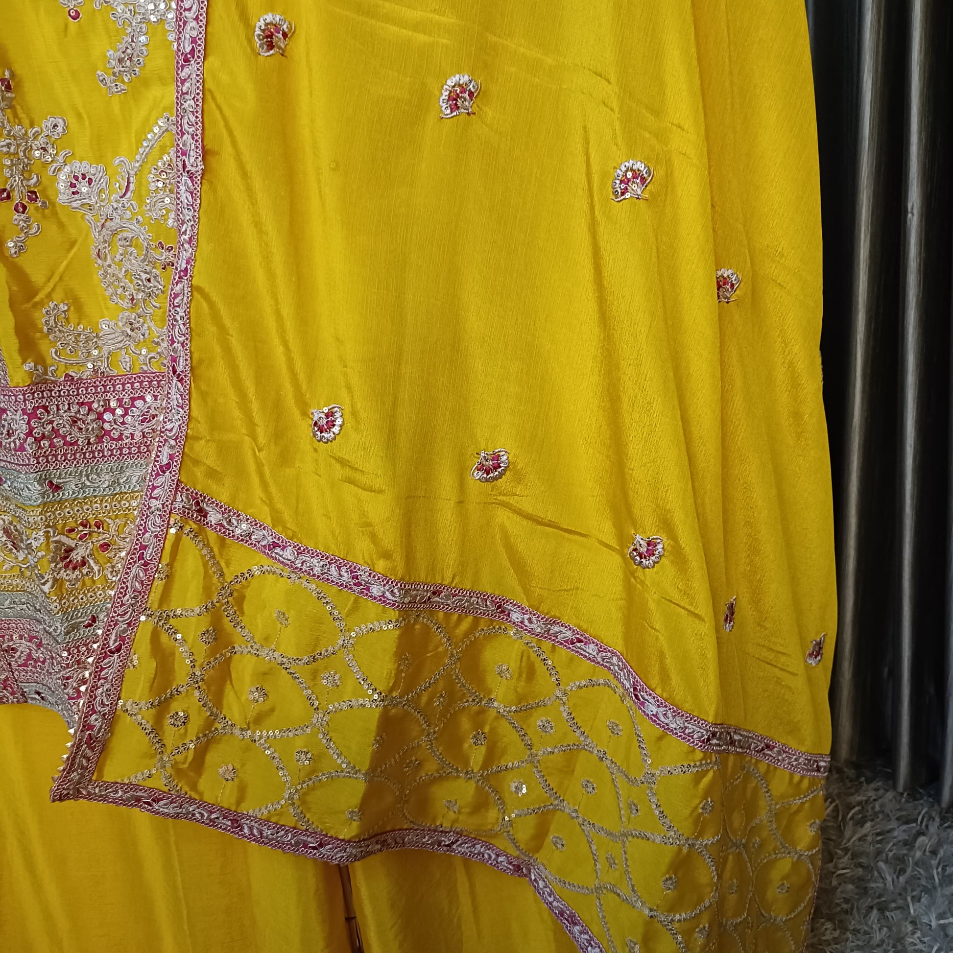 PALAZZO SET HALDI,TRADITIONAL, FUNCTIONAL, FESTIVE OCCASSION