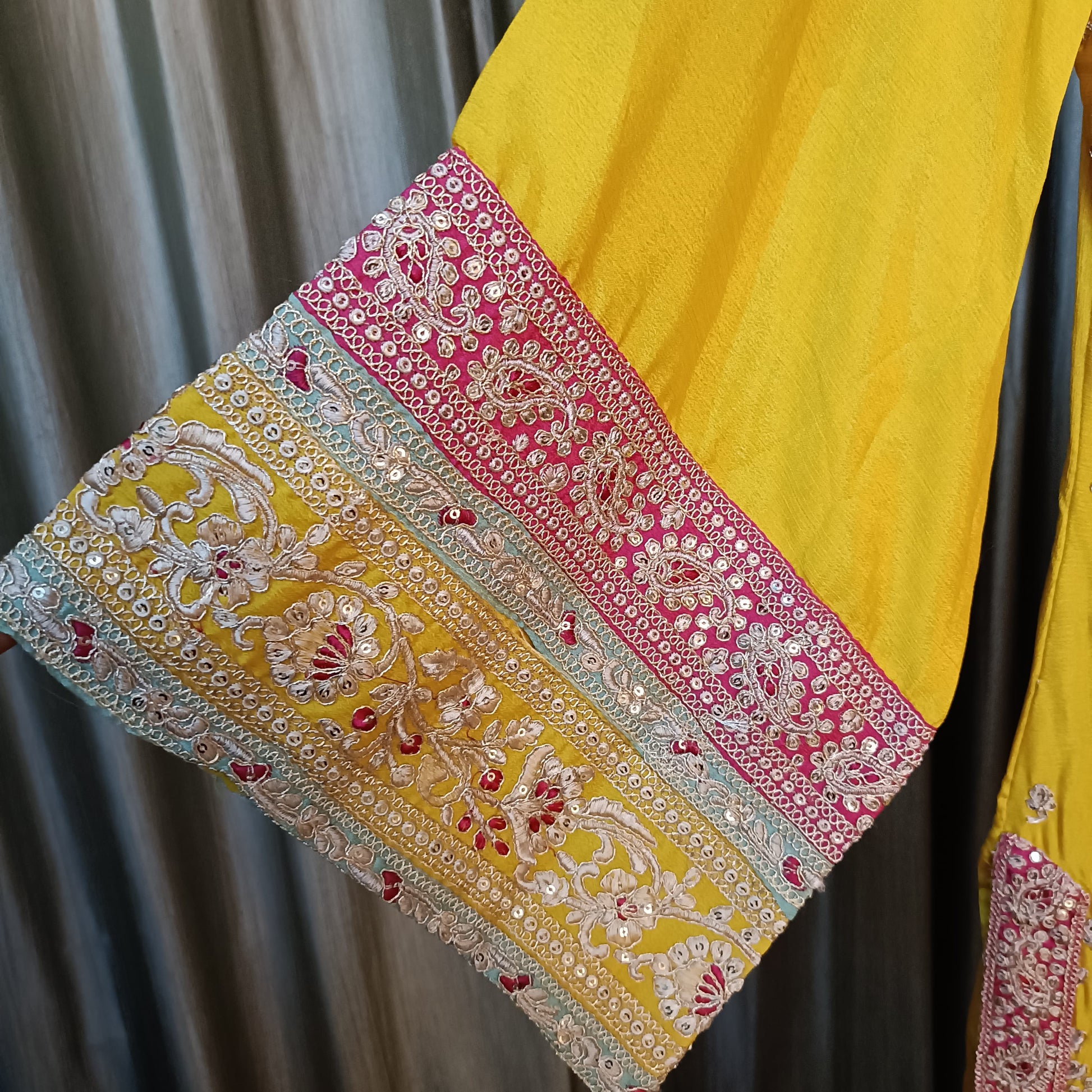 PALAZZO SET HALDI,TRADITIONAL, FUNCTIONAL, FESTIVE OCCASSION