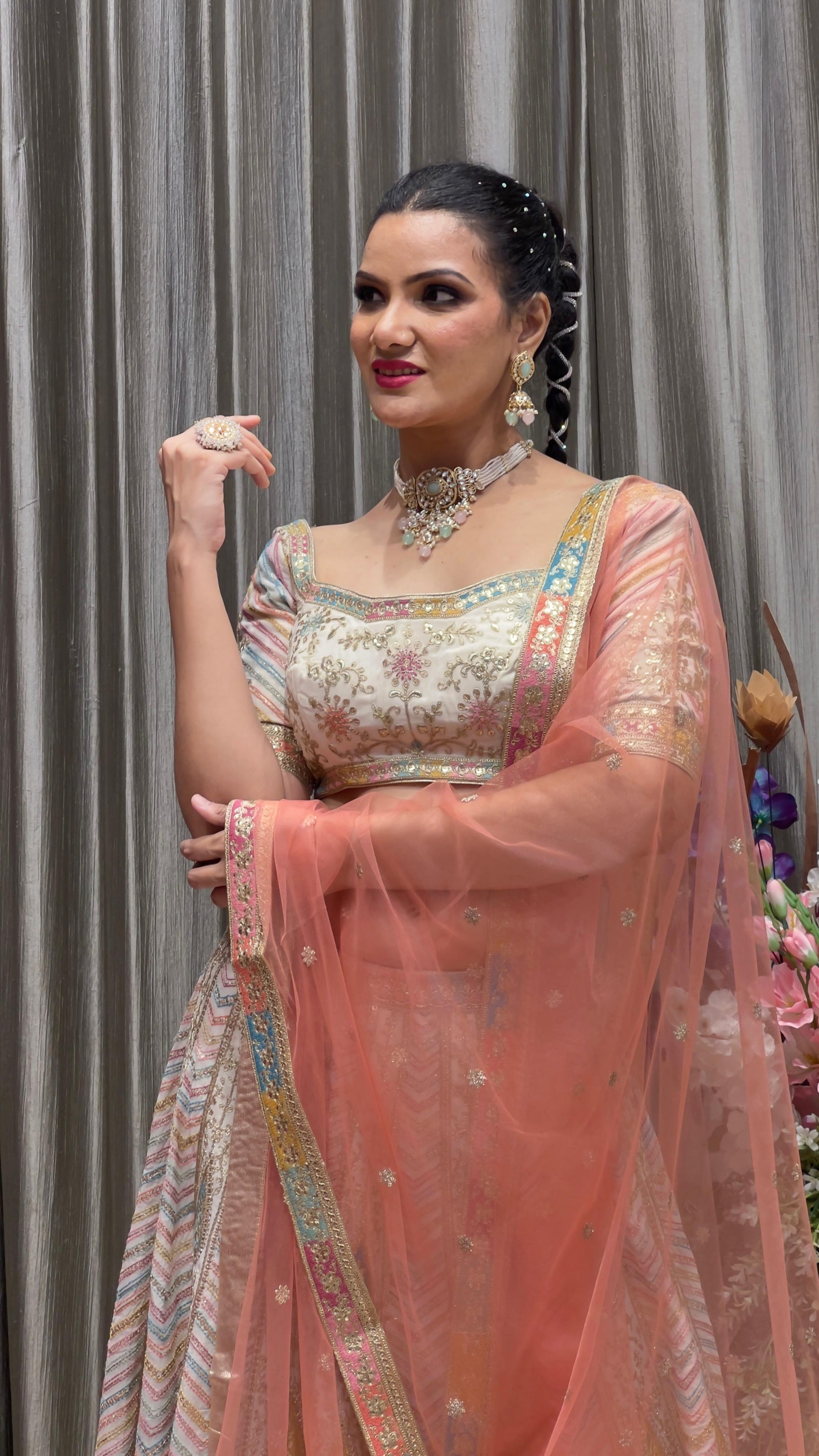 LEHENGA CHOLI SANGEET,WEDDING,MEHNDI,FESTIVE OCCASSION, PARTY WEAR