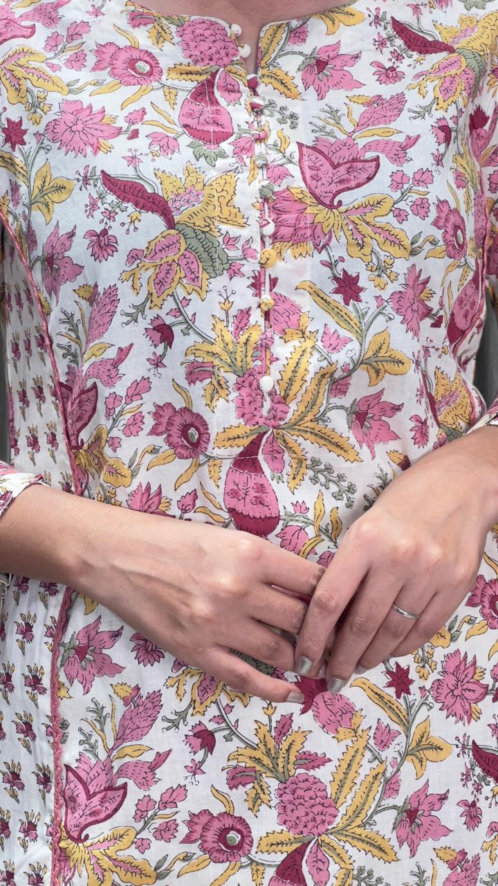 Regular wear pure Cotton Kurti Set