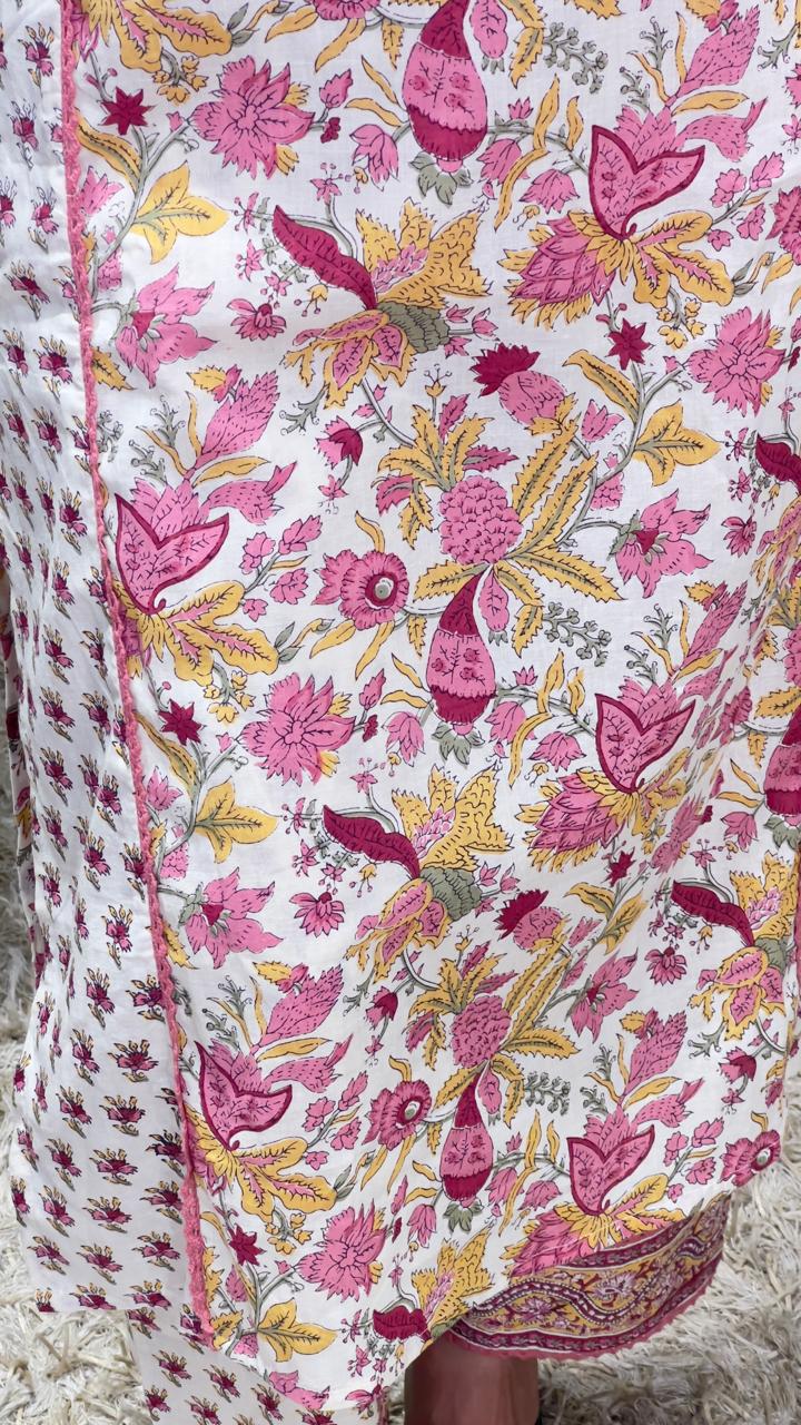 Regular wear pure Cotton Kurti Set