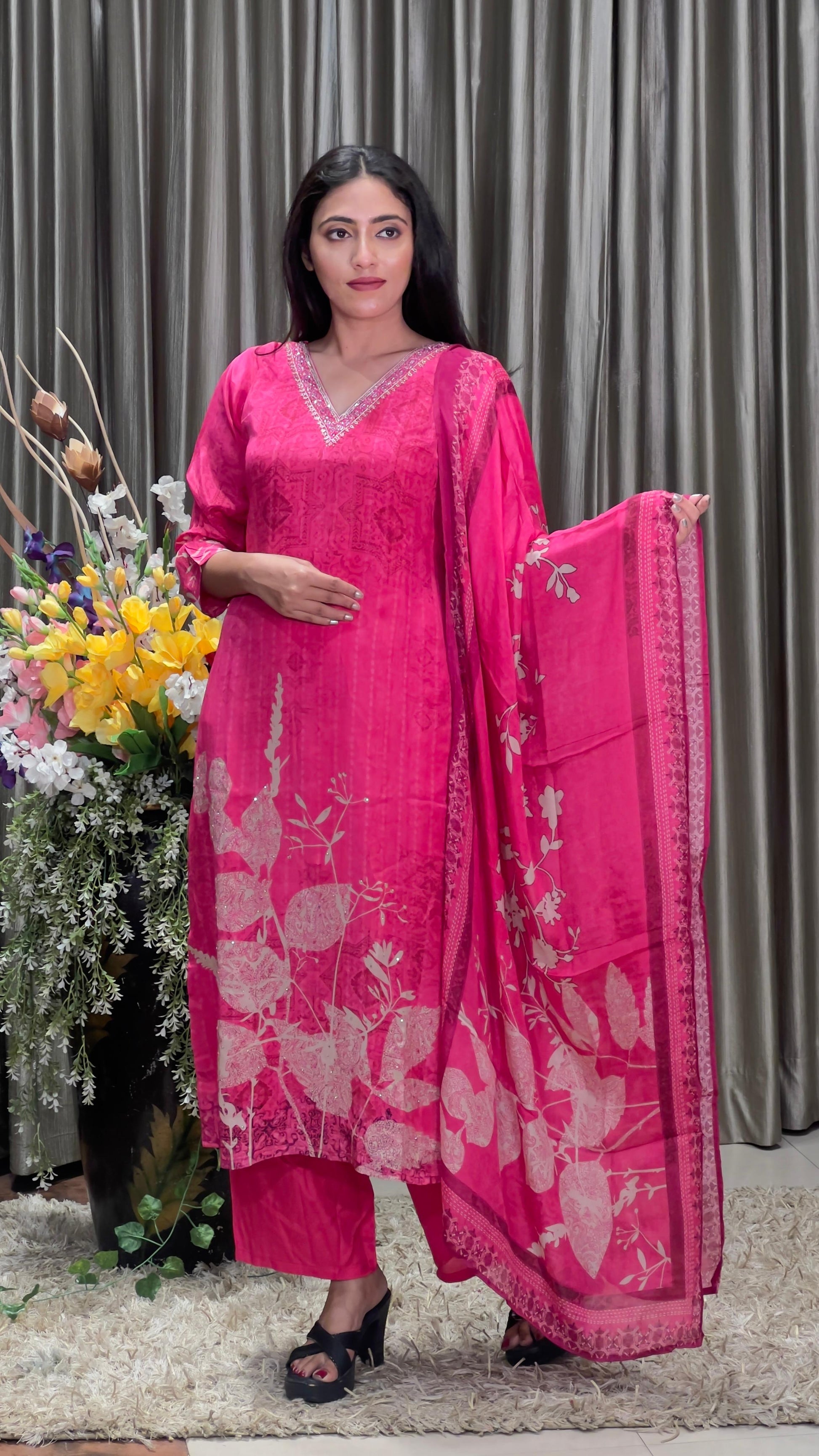 SEMI OCCASSION, FESTIVE WEAR KURTA SET