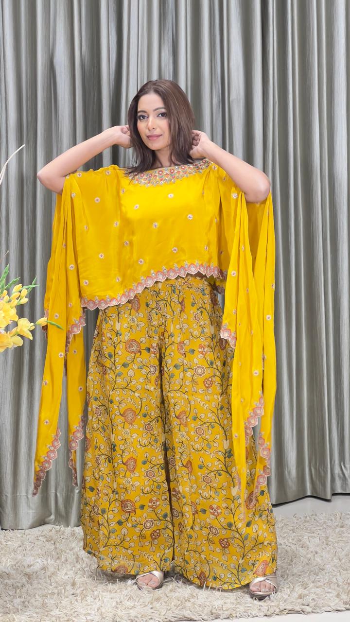 INDO-WESTERN HALDI, EVENING OCCASSION,PARTY WEAR