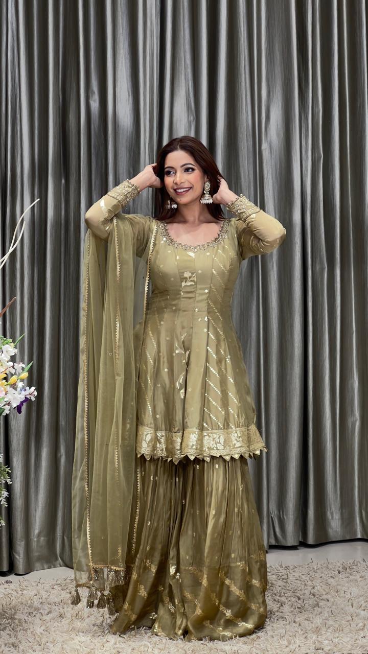 PALAZZO SET SANGEET,MEHNDI,RECEPTION,FESTIVE OCCASSION OUTFIT