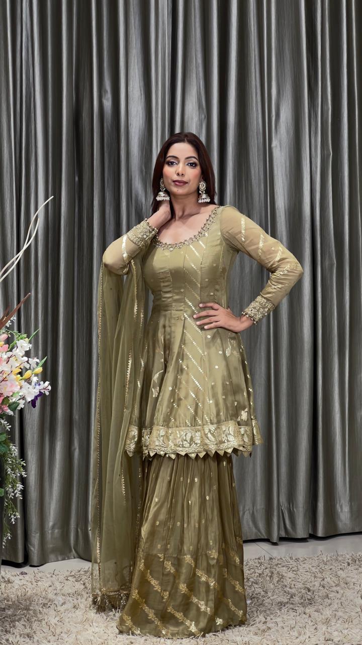 PALAZZO SET SANGEET,MEHNDI,RECEPTION,FESTIVE OCCASSION OUTFIT