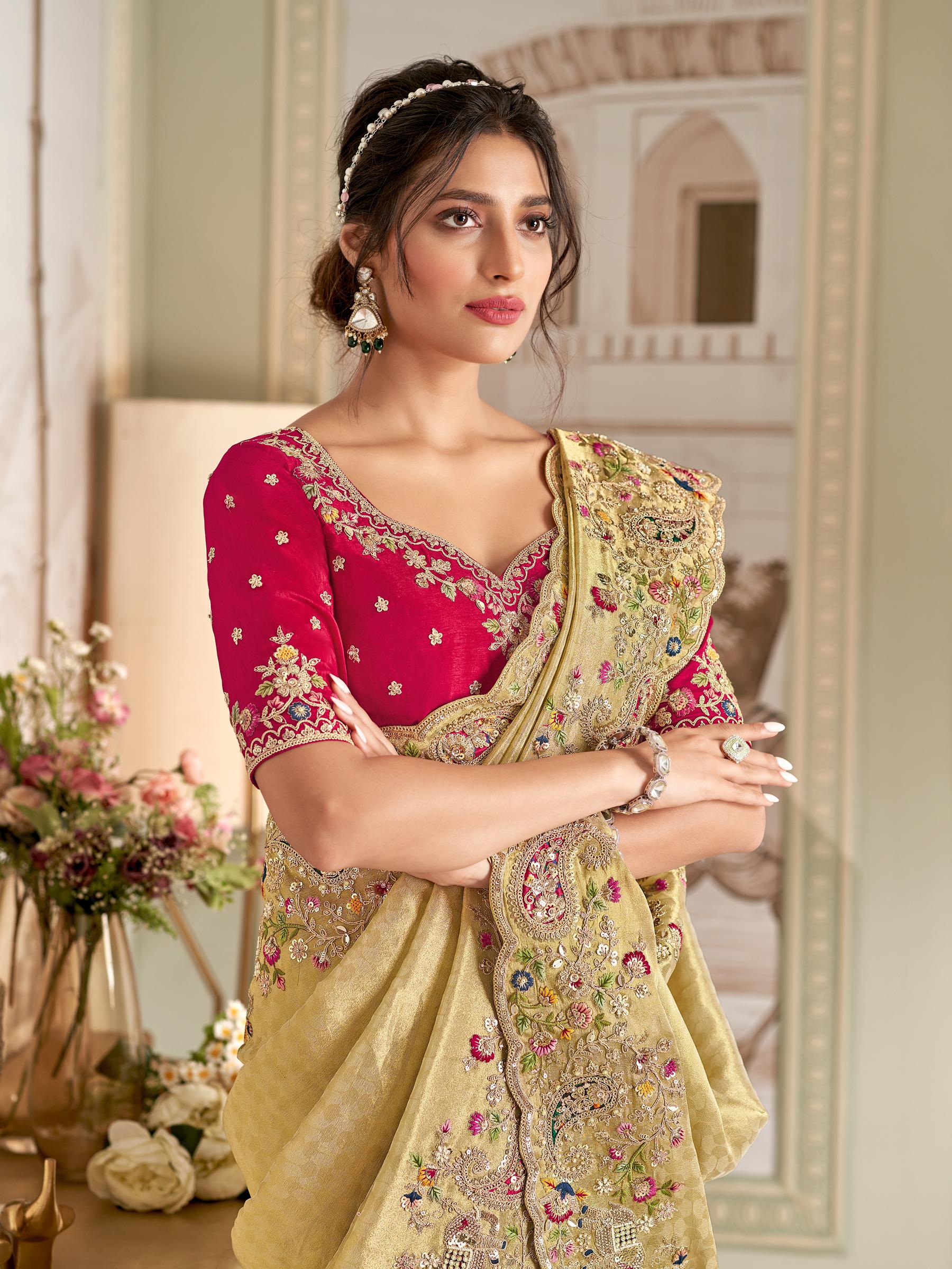 WEDDING RECEPTION PARTY WEAR SAREE