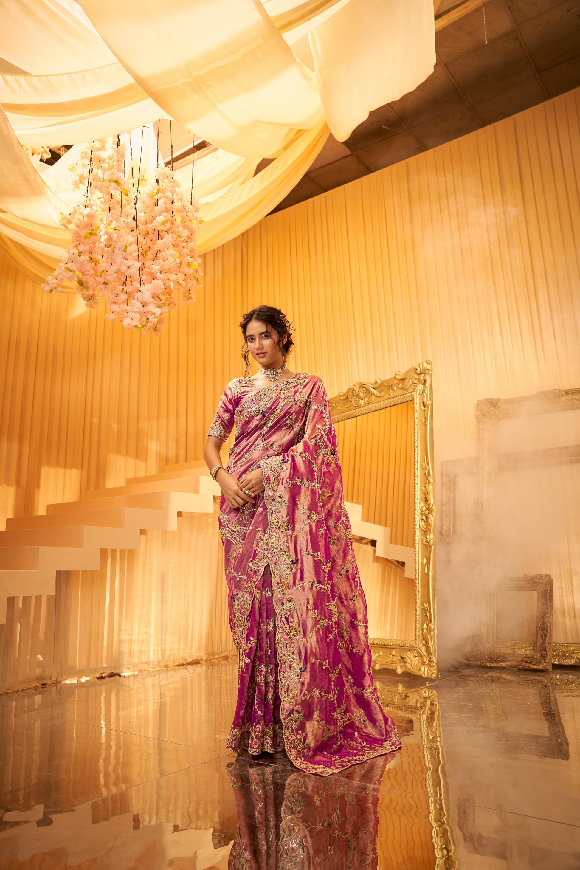WEDDING RECEPTION PARTY WEAR SAREE