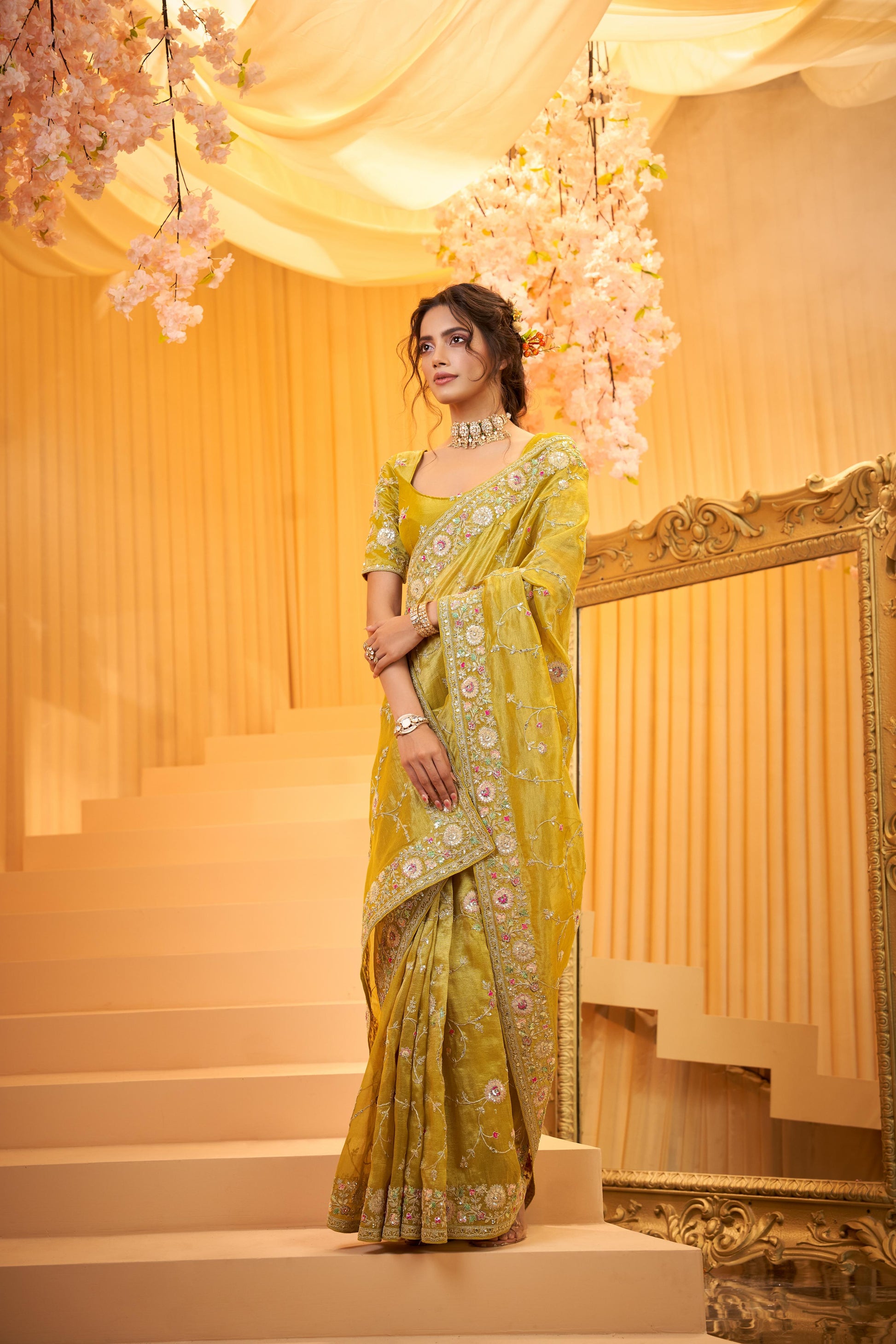 HALDI OCCASSION PARTY WEAR SAREE