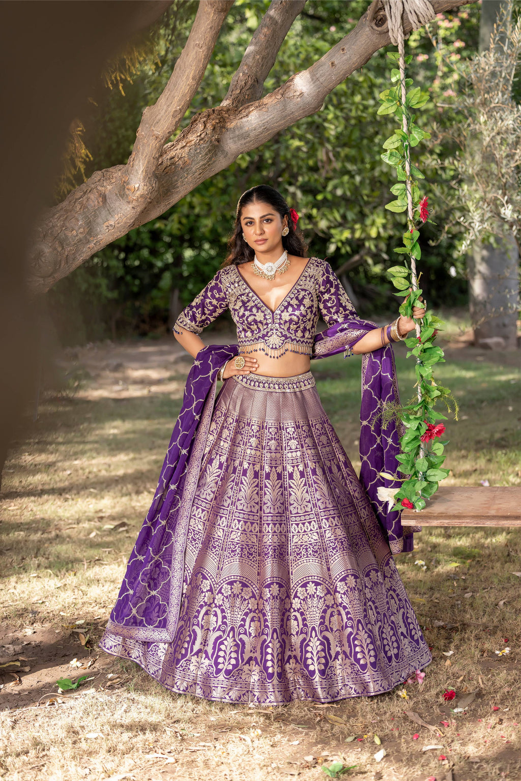 DESIGNER BANARSI LEHENGA CHOLI WEDDING,RECEPTION PARTY WERA OUTFIT