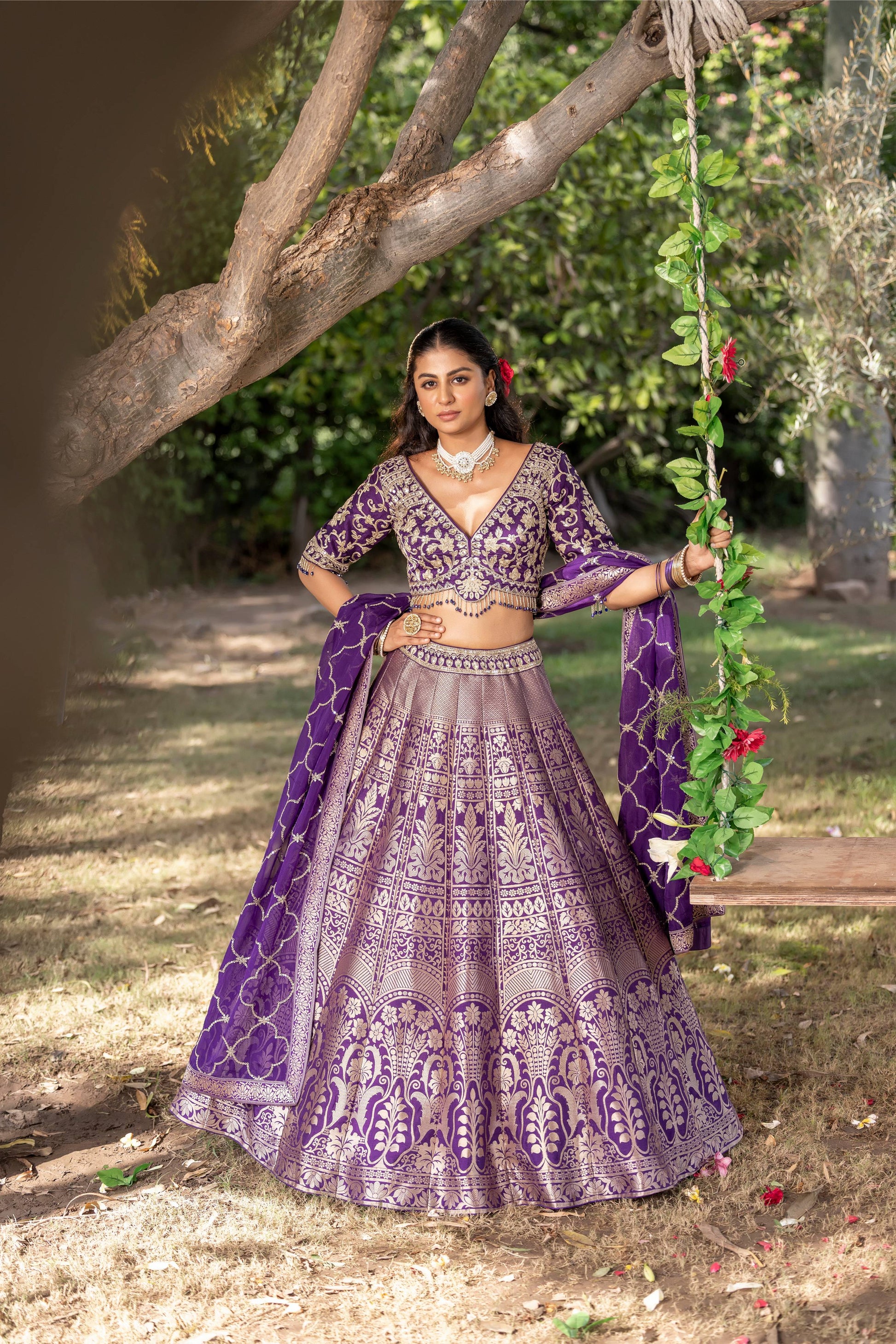 DESIGNER BANARSI LEHENGA CHOLI WEDDING,RECEPTION PARTY WERA OUTFIT