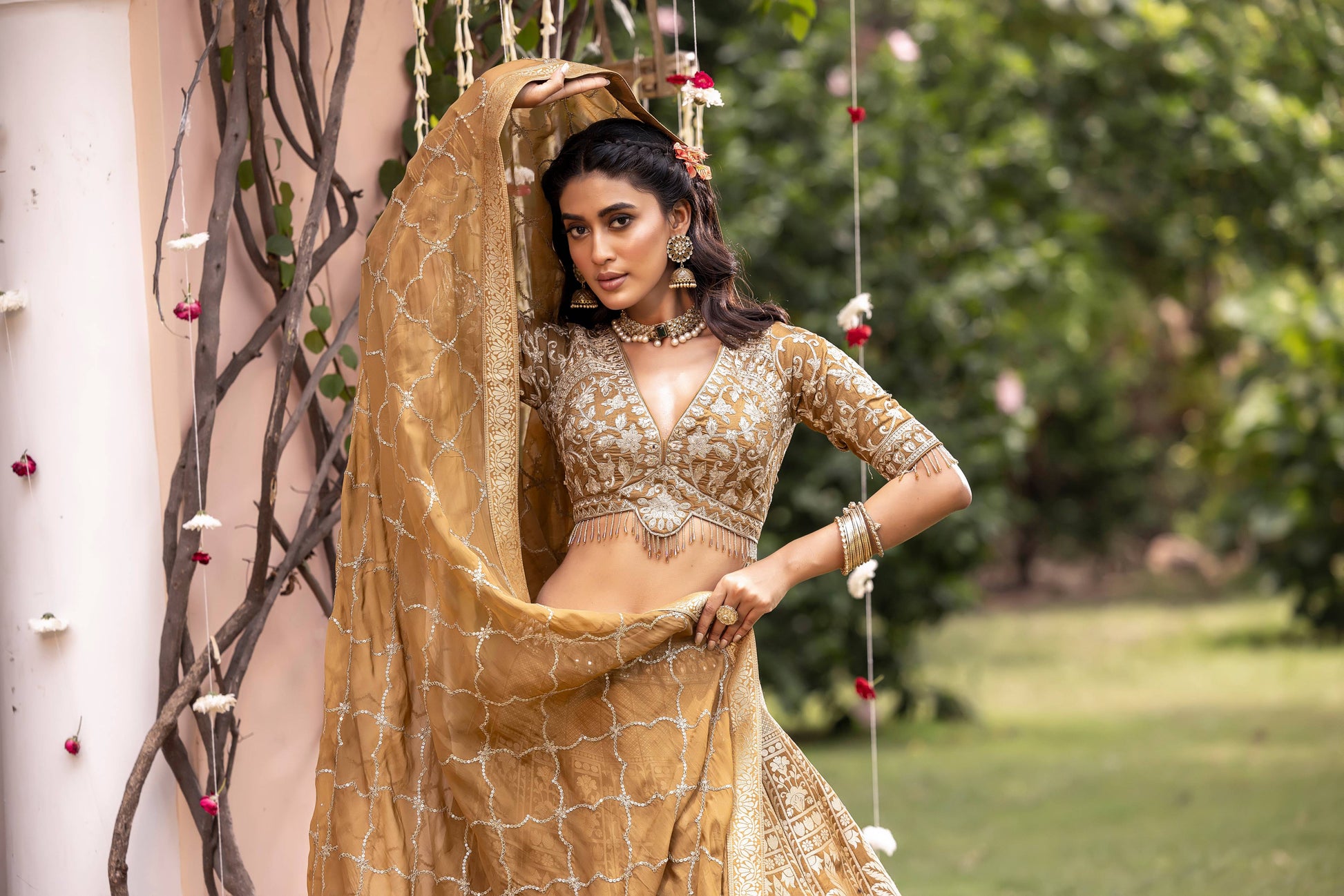 WEDDING, RECEPTION ,FUNCTIONAL WEAR BANARSI LEHENGA PARTY WEAR
