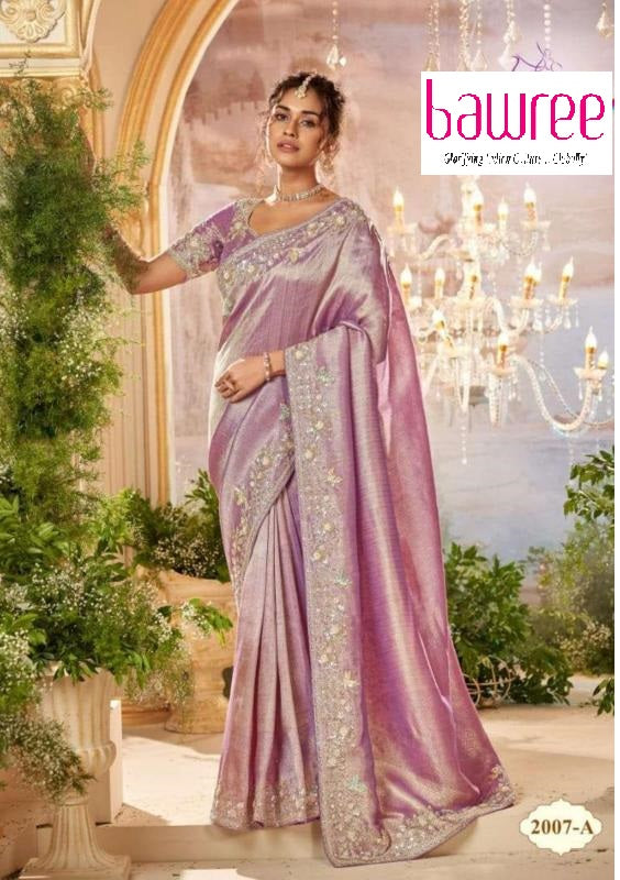 DESIGNER WEDDING RECEPTION PARTY WEAR SAREE