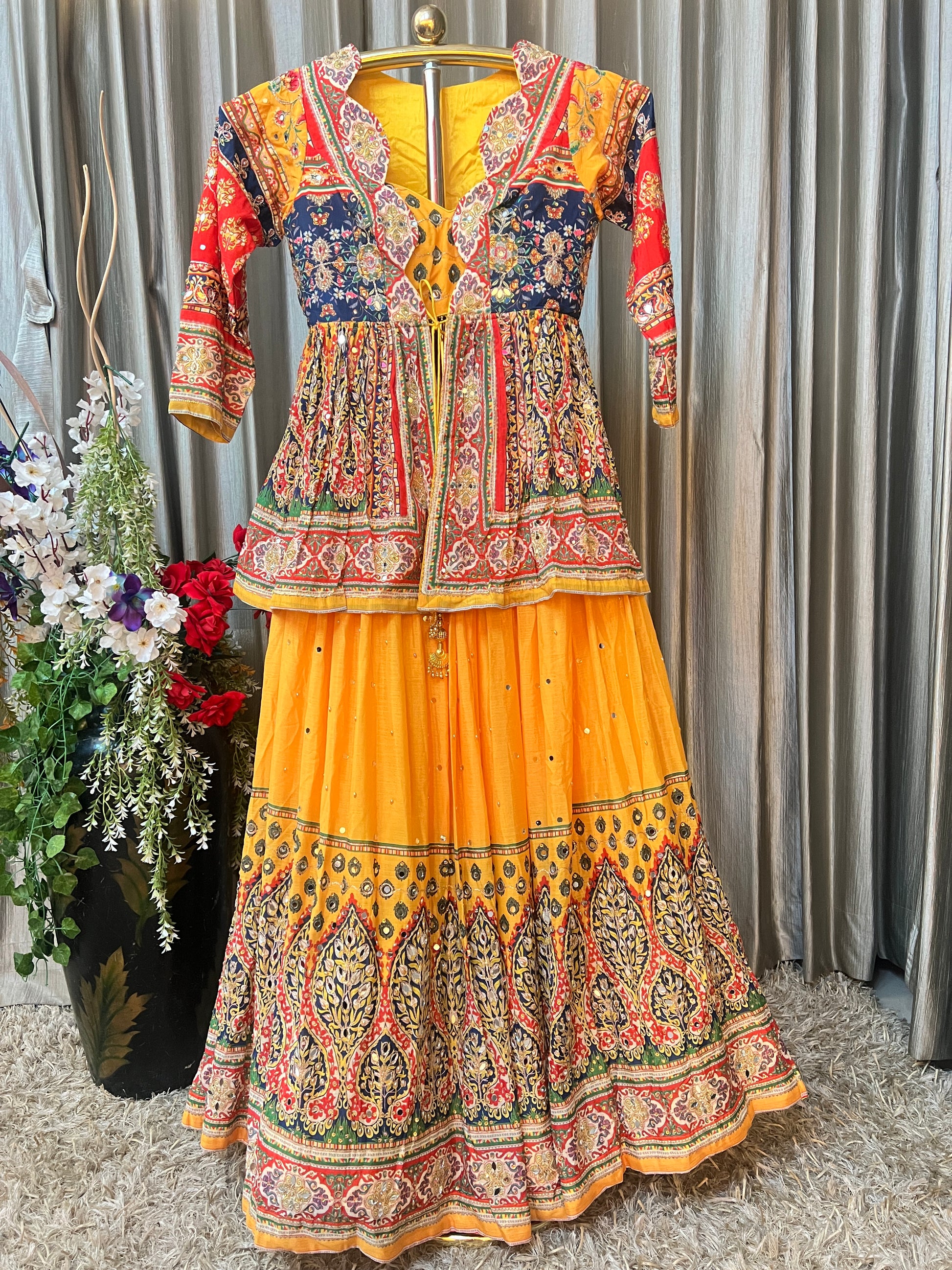 PRINTED JACKET,LEHEGA CHOLI,INDO-WESTERN,FUSION WEAR