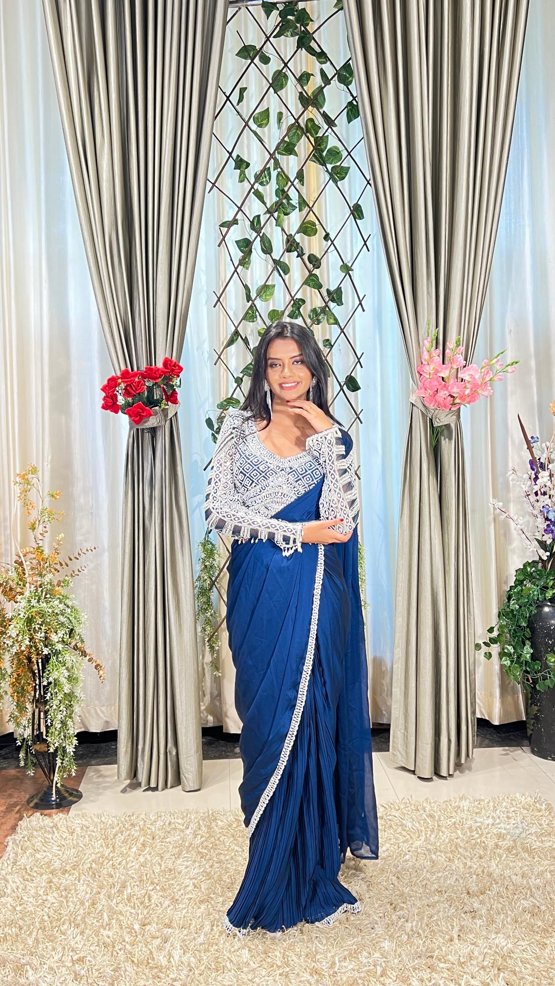 DESIGNER READY TO WEAR PARTY SAREE