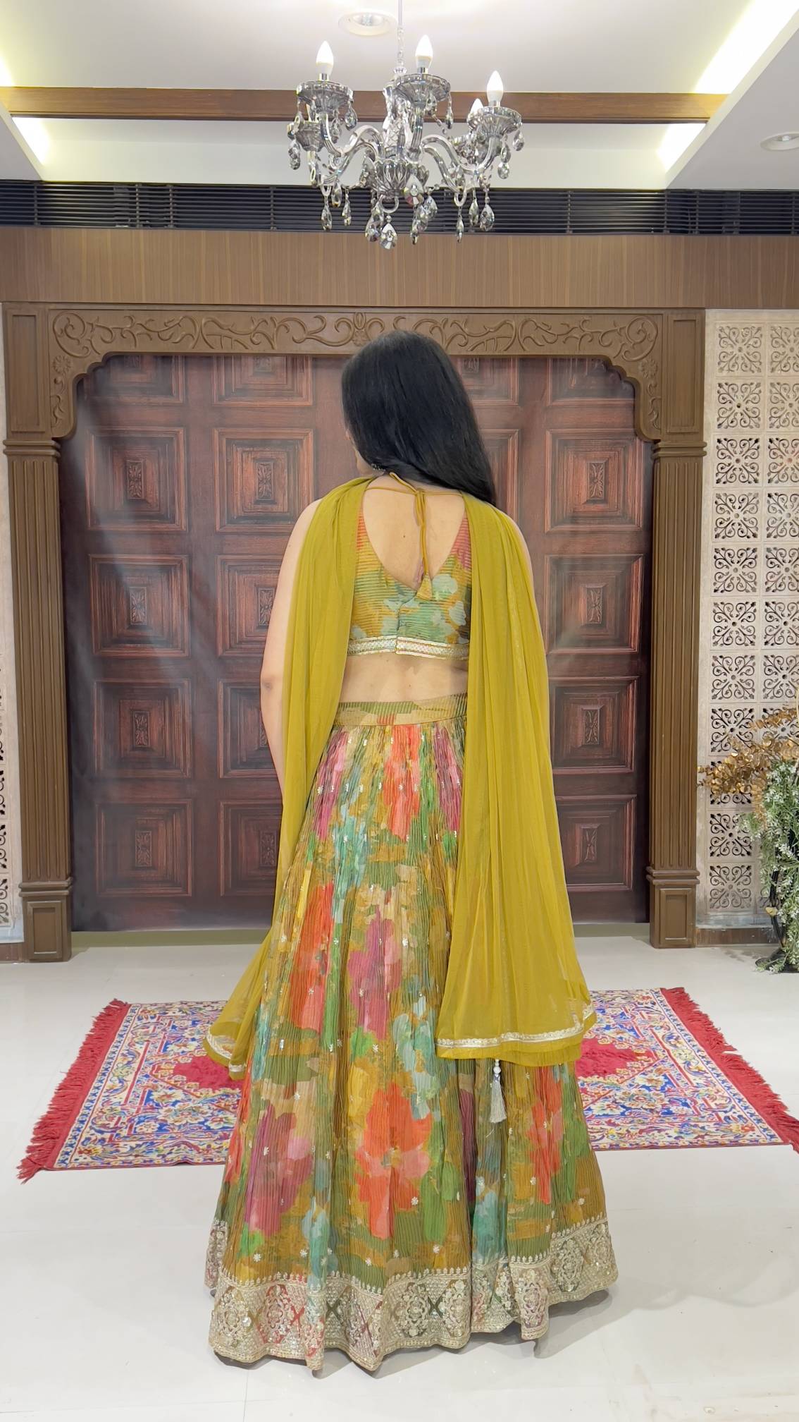 DESIGNER LEHENGA CHOLI,MEHENDI,HALDI,WEDDING FESTIVE OCCASSION PARTY WEAR