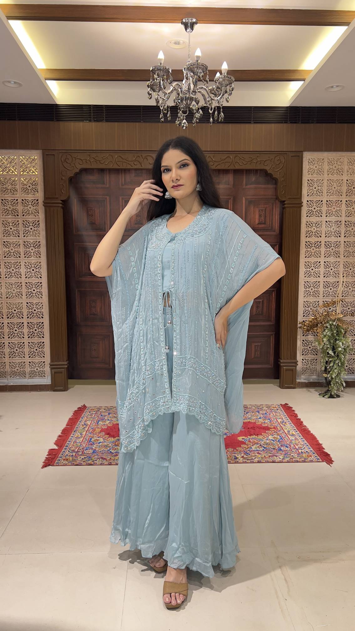 INDO-WESTERN KAFTAN STYLE OUTFIT