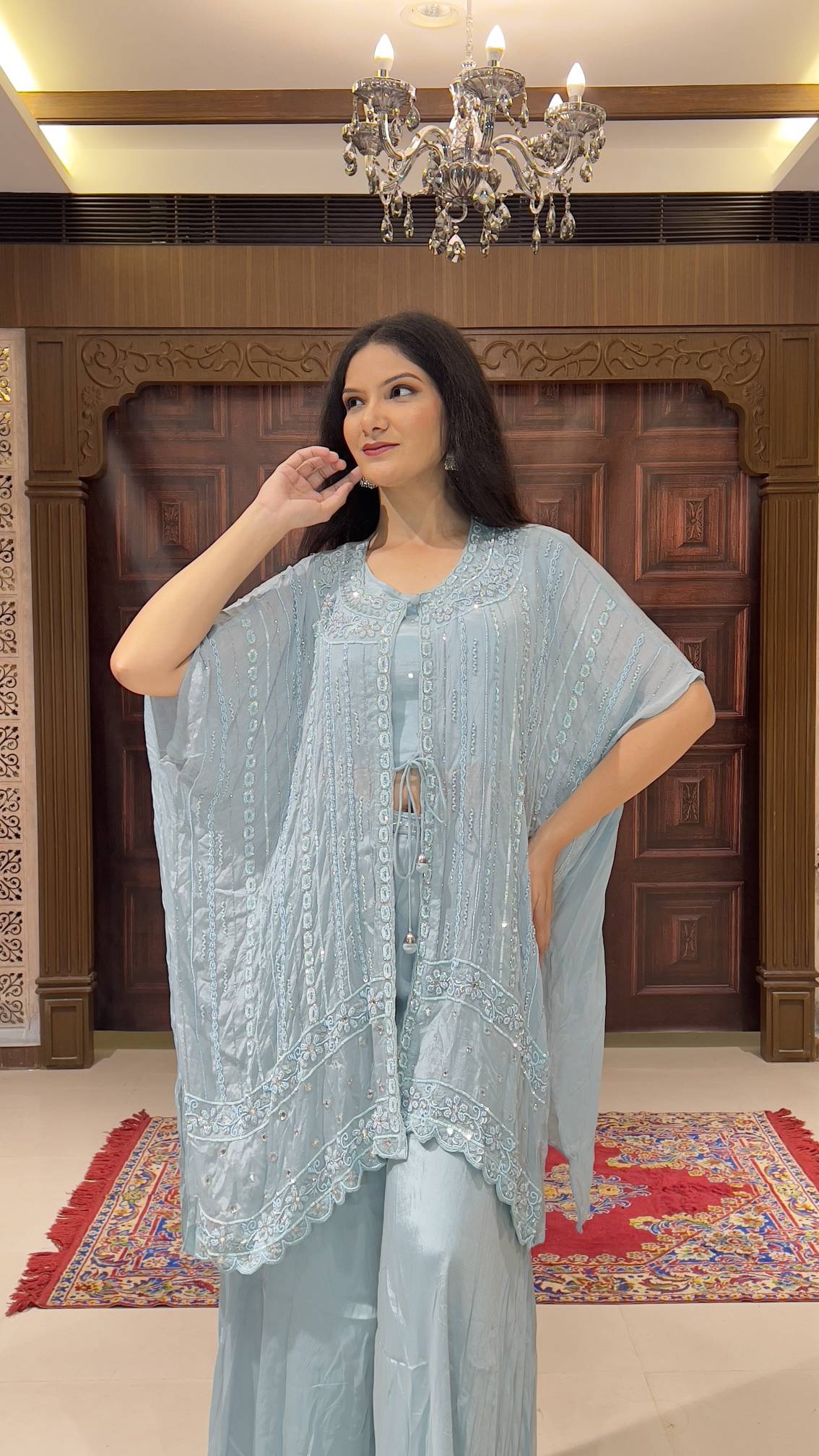 INDO-WESTERN KAFTAN STYLE OUTFIT